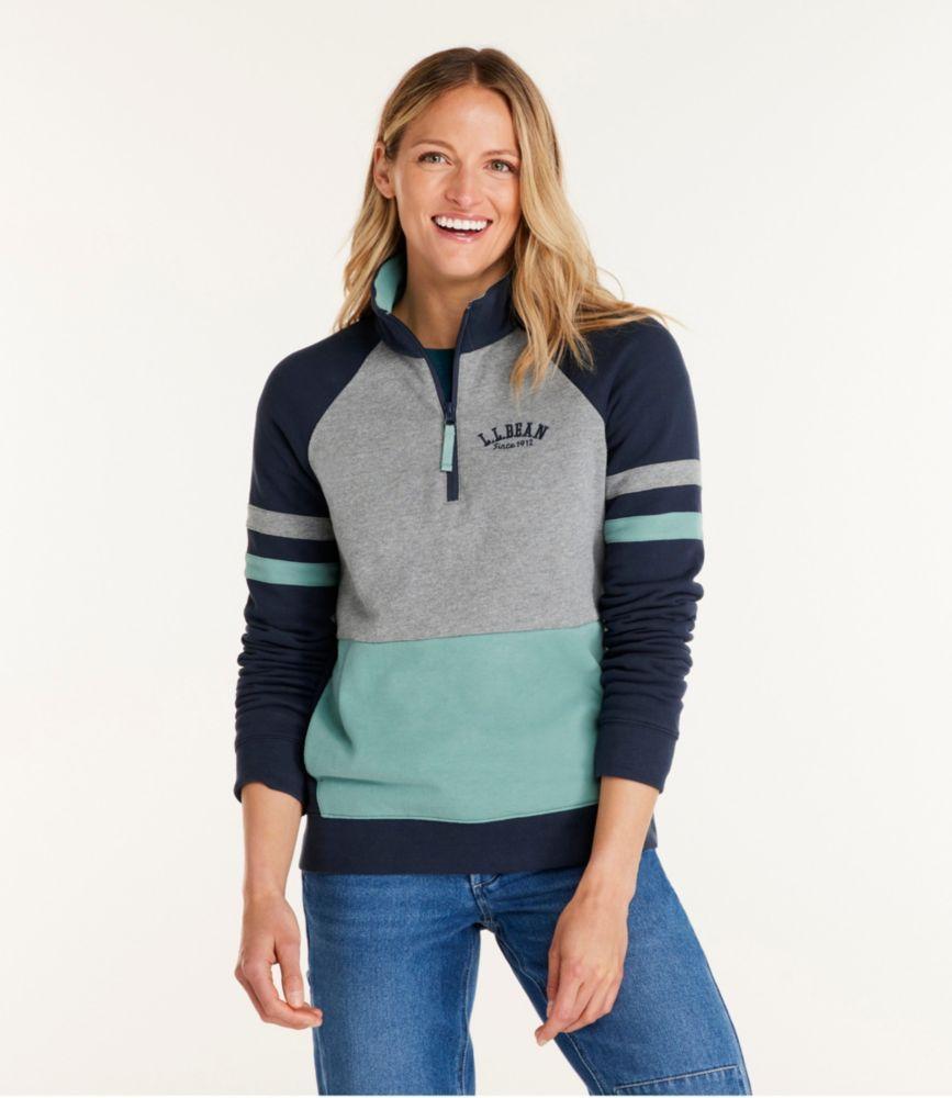 
                            Women's L.L.Bean 1912 Sweatshirt, Quarter-Zip Colorblock
                         Product Image