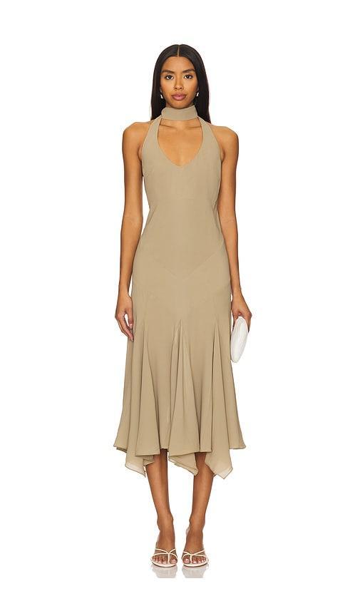 Raye Halterneck Midi Dress SIEDRES Product Image