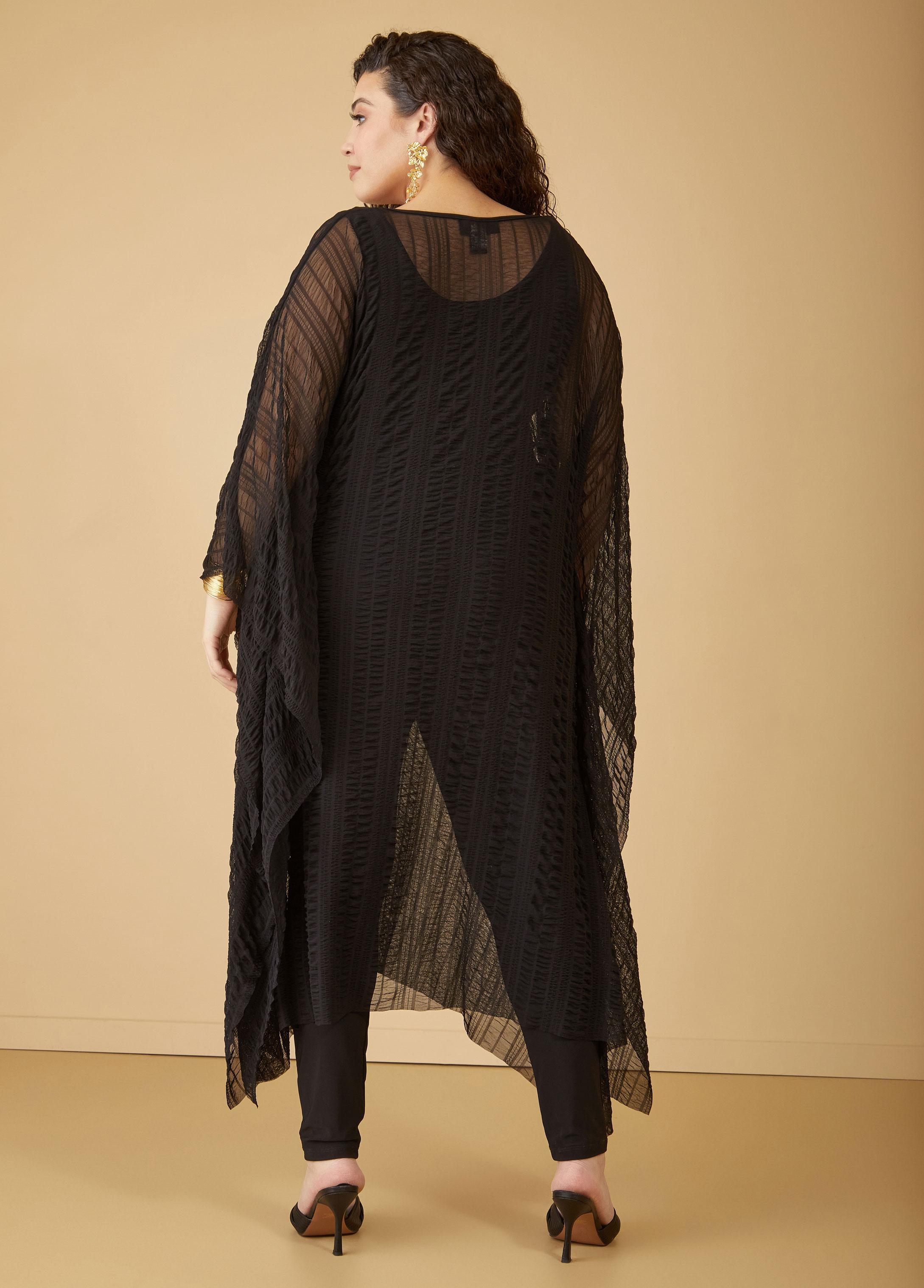 Textured Mesh Poncho Product Image