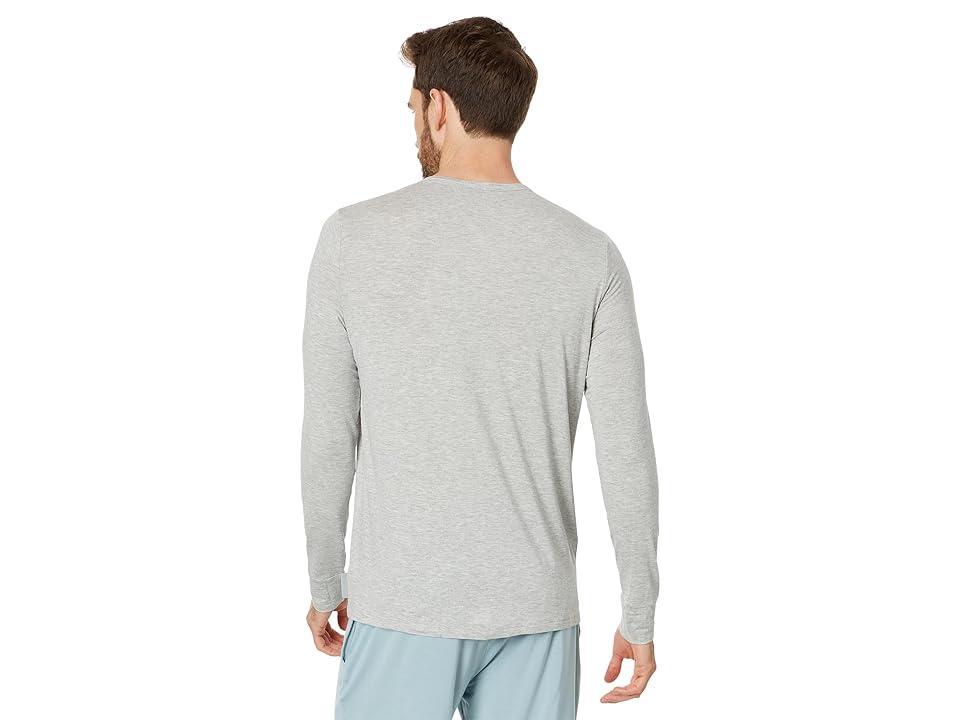 Calvin Klein Mens Ultra-Soft Modern Lounge Henley T-Shirt - Grey - XL Product Image