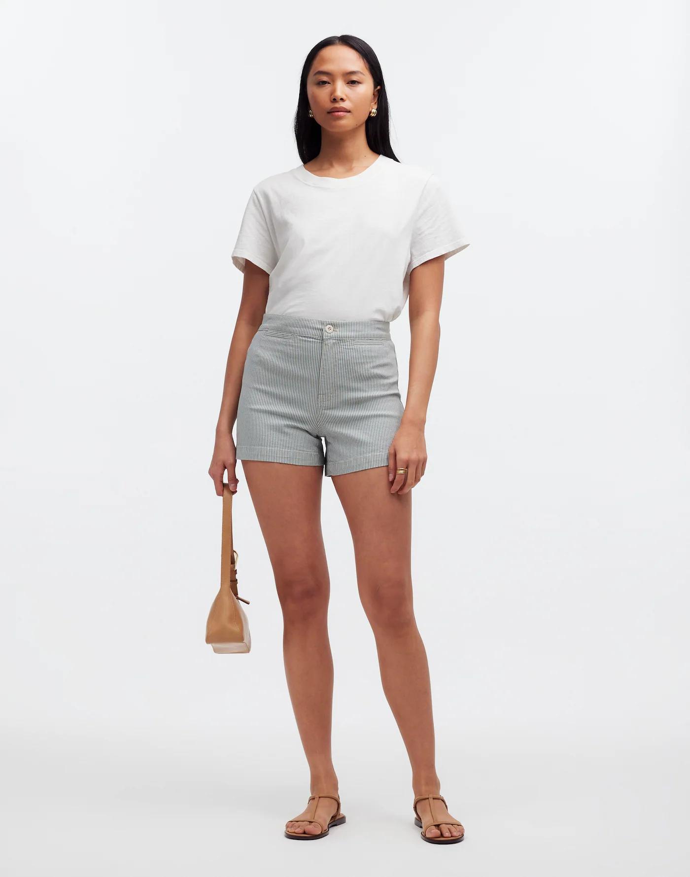 The Denim Emmett Short in Yarn-Dyed Stripe: Welt Pocket Edition Product Image