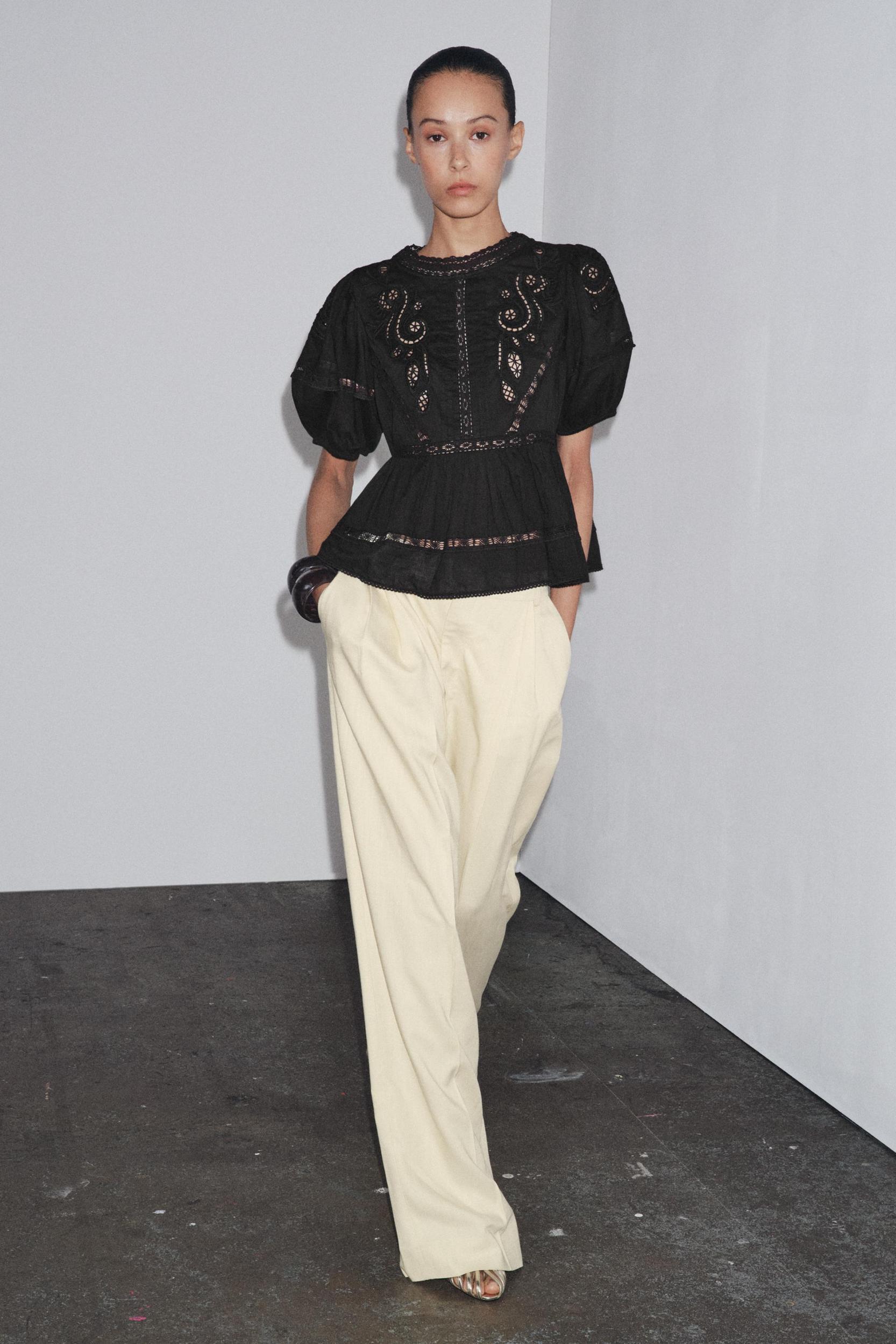 ZW COLLECTION ROMANTIC EMBROIDERED BLOUSE Product Image