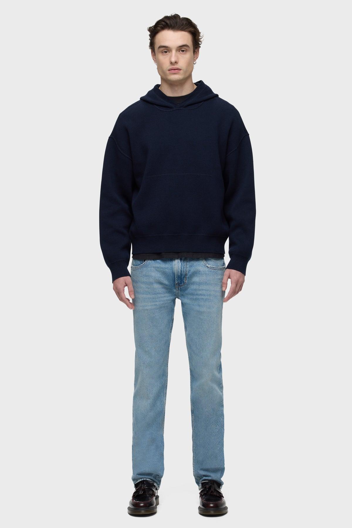 Double Knit Hoodie Male Product Image