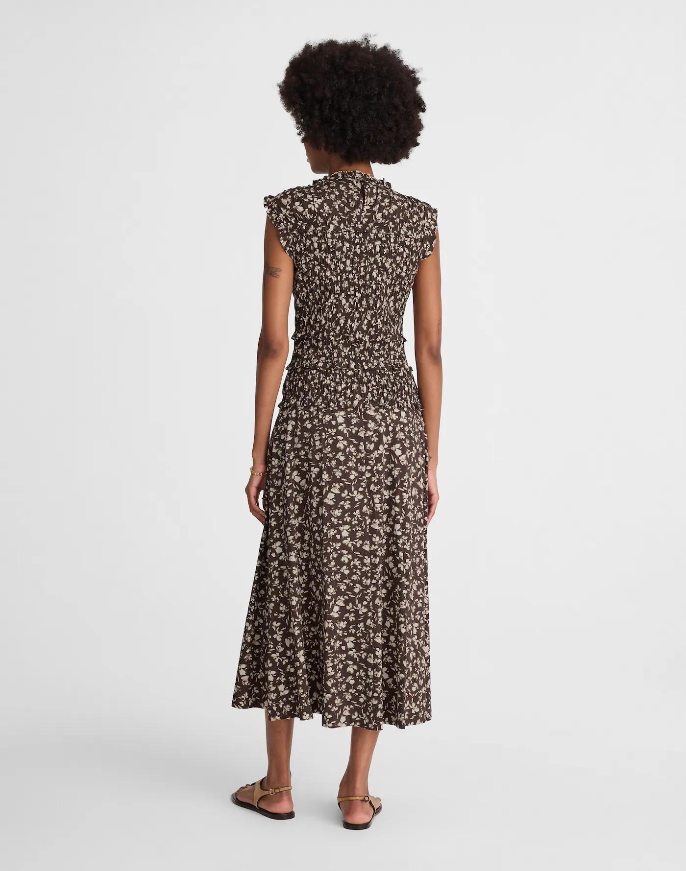 Smocked Sleeveless Midi Dress Product Image
