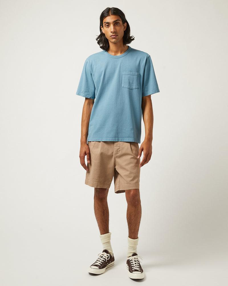 Heavy Twill Pleated Short - Grey Product Image