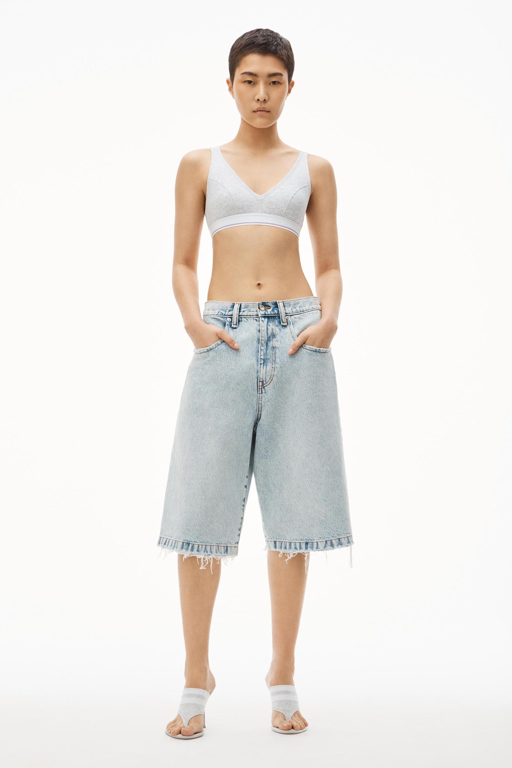 V-neck Bralette In Ribbed Jersey Product Image