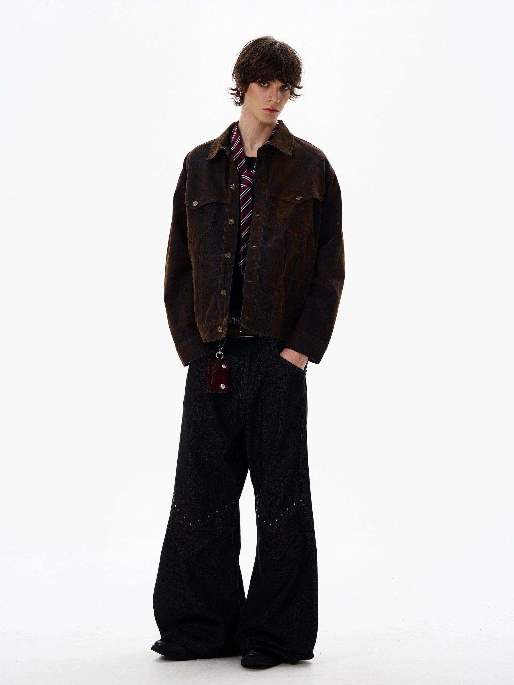 RT No. 18023 BROWN DENIM JK Product Image