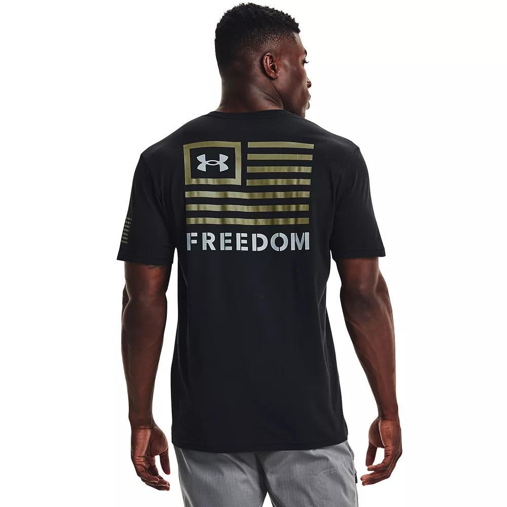 Big & Tall Under Armour Freedom Banner Graphic Tee, Men's, Size: Large Tall, Black Product Image