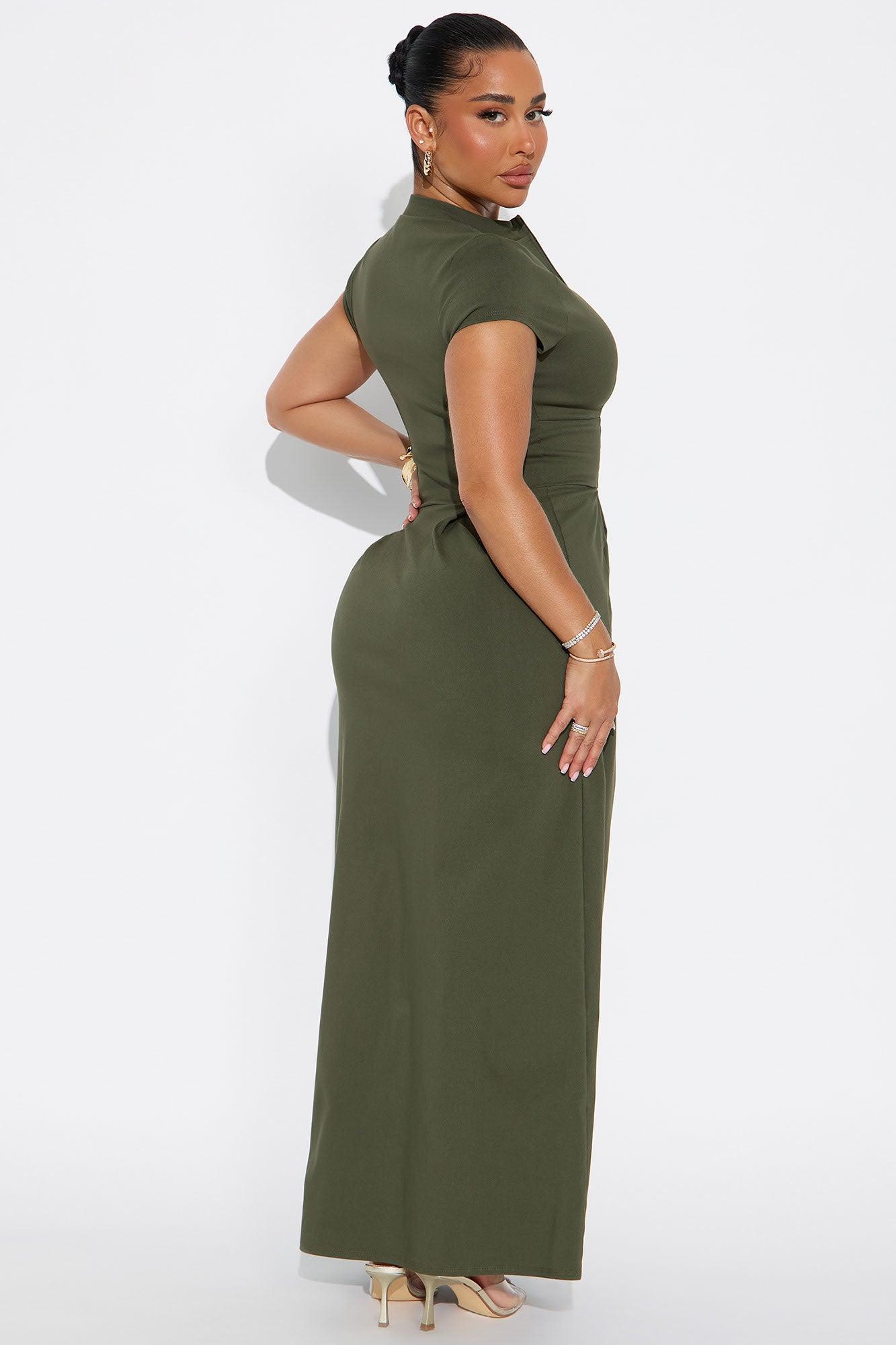 Too Busy To Care Maxi Dress - Olive Product Image