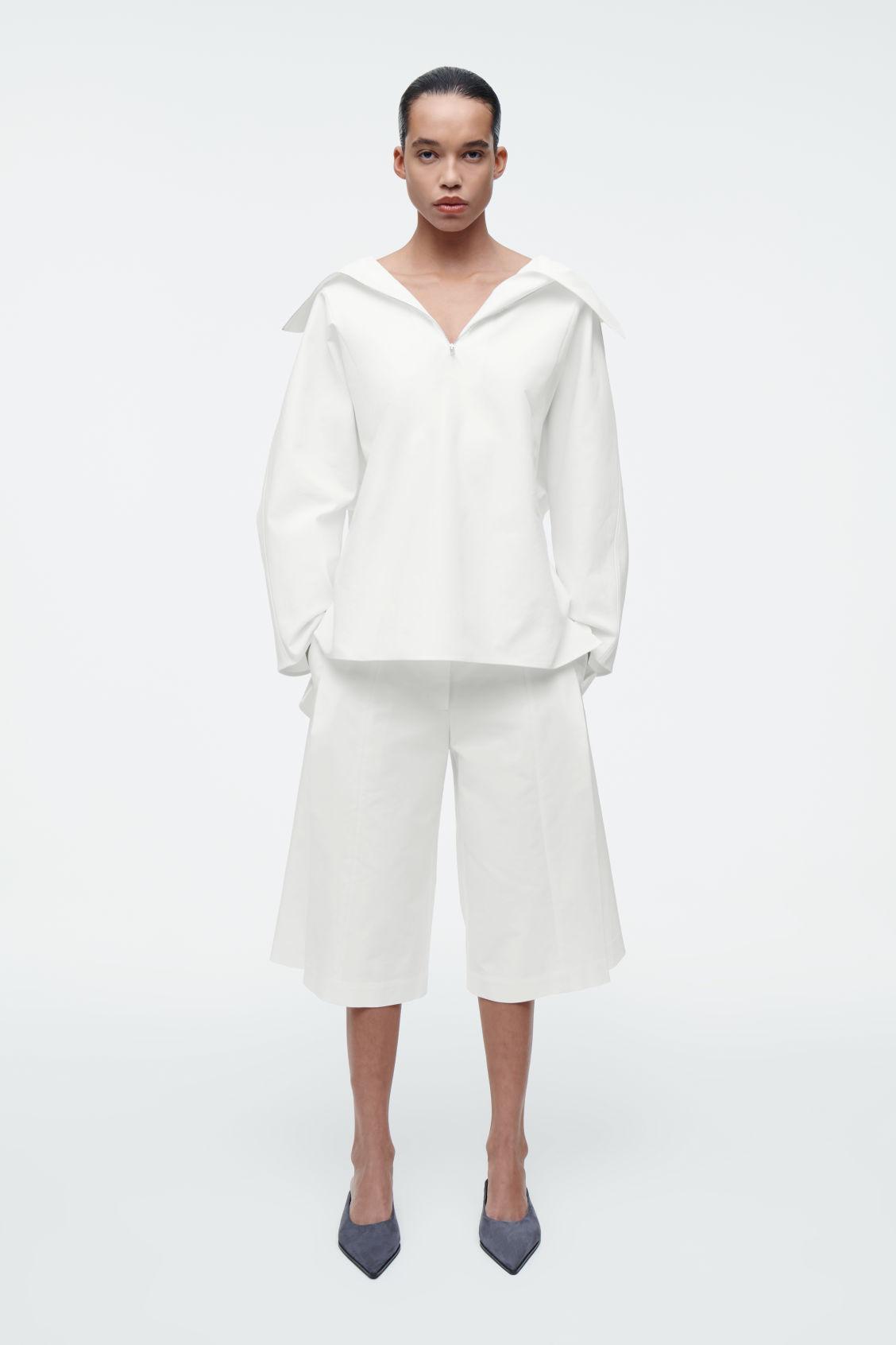 HALF-ZIP BLOUSON SHIRT Product Image