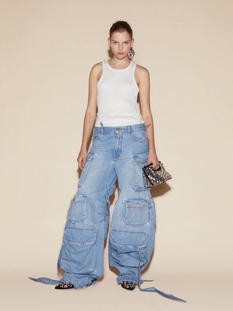 Sky blue long pants Product Image