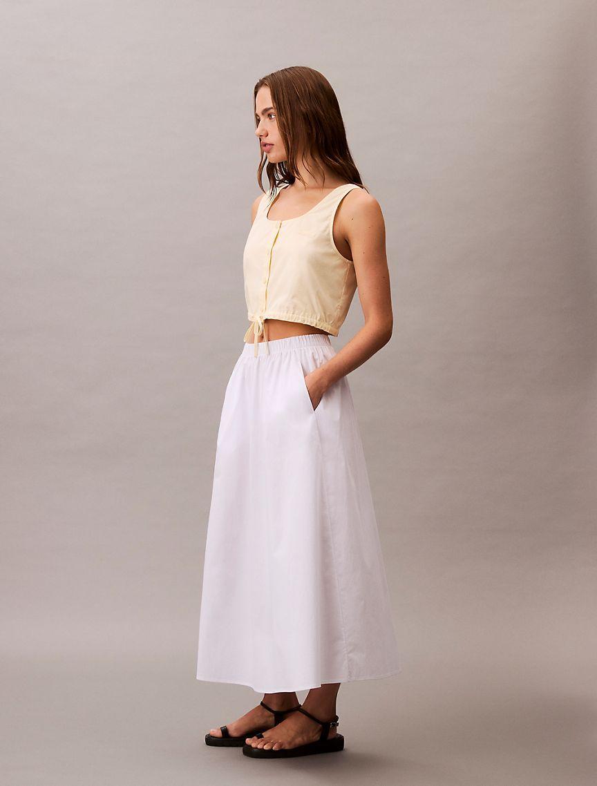Poplin Midi Skirt  Product Image
