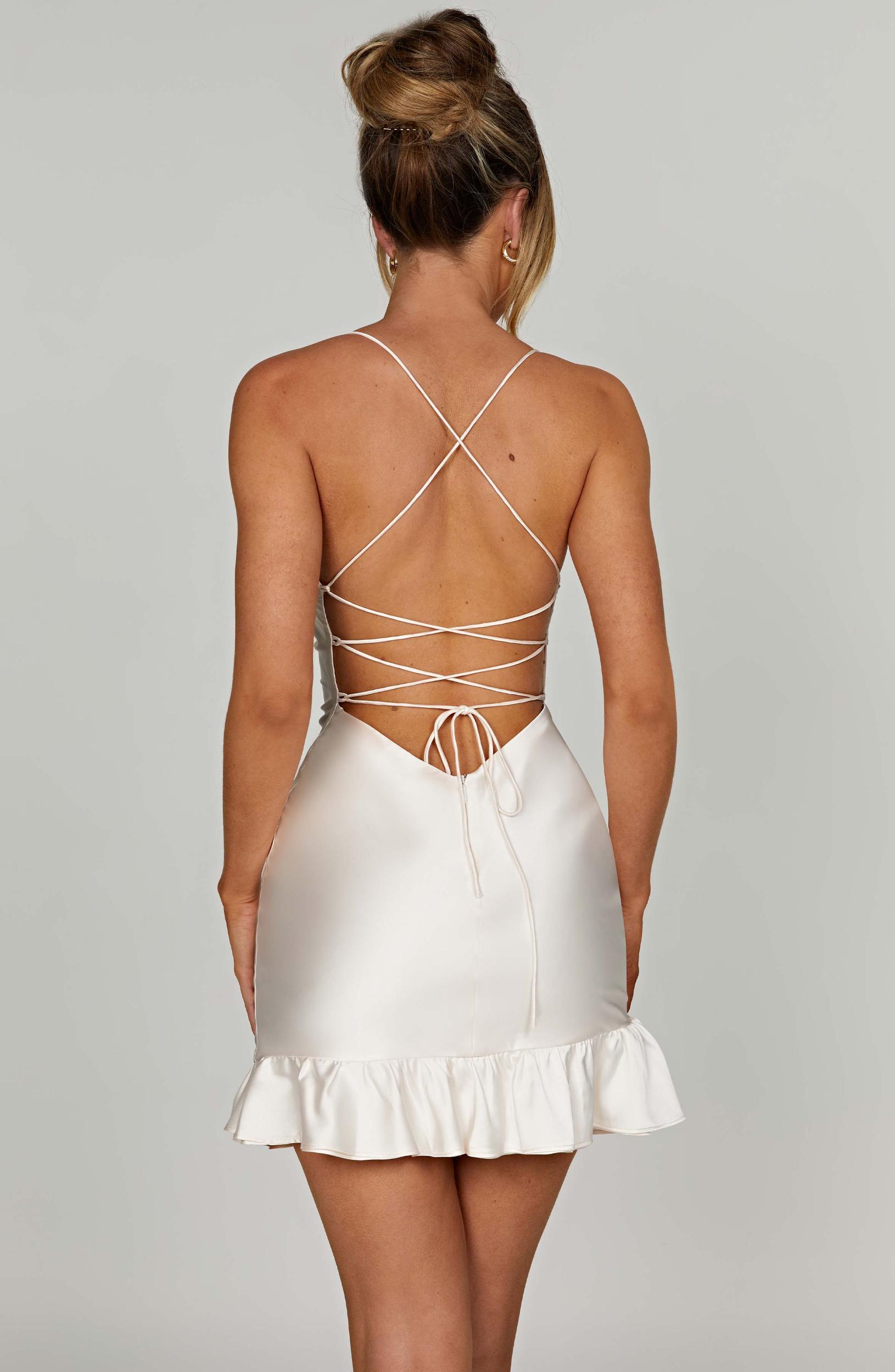 Nicola Mini Dress - Ivory Product Image