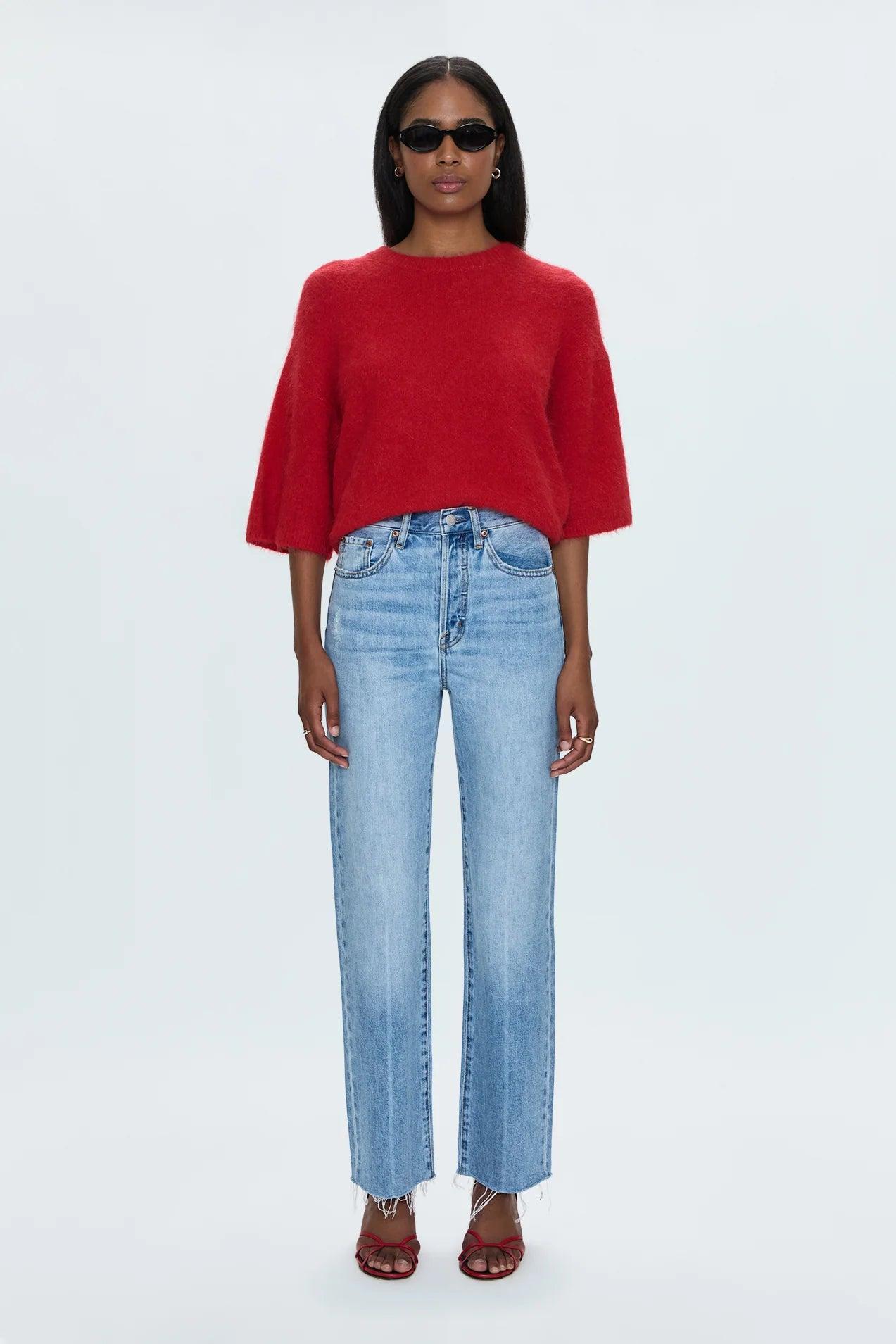 Cassie Super High Rise Straight- Savvy Vintage Product Image