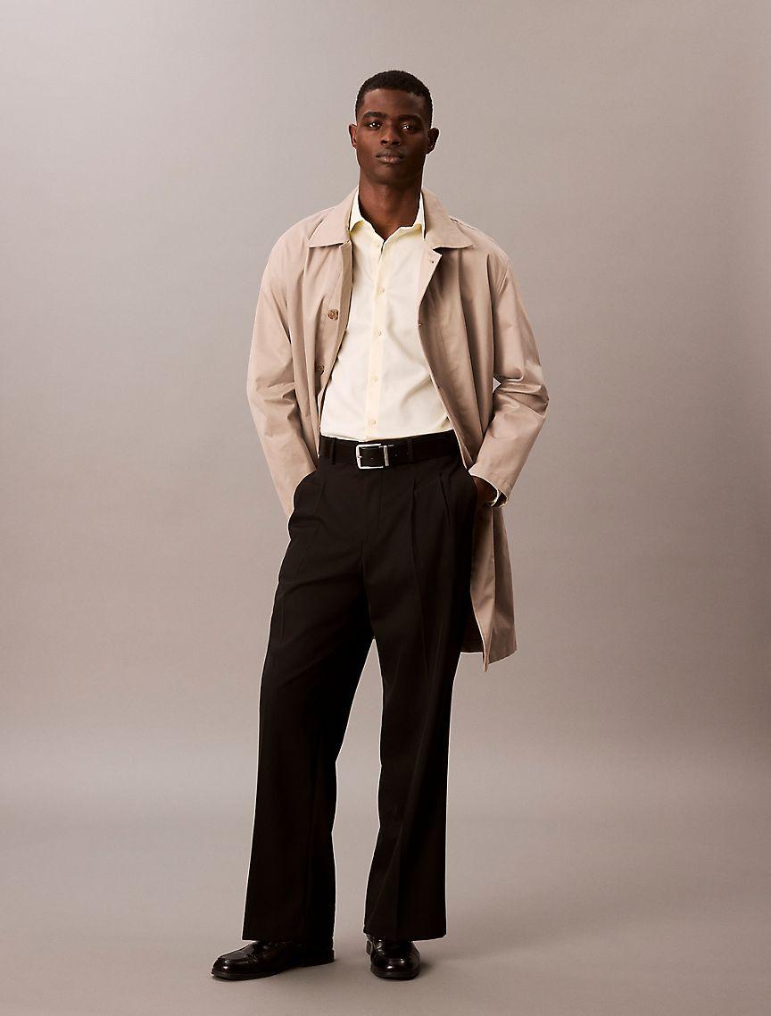 Steel Solid Slim Fit Button-Down Shirt Product Image