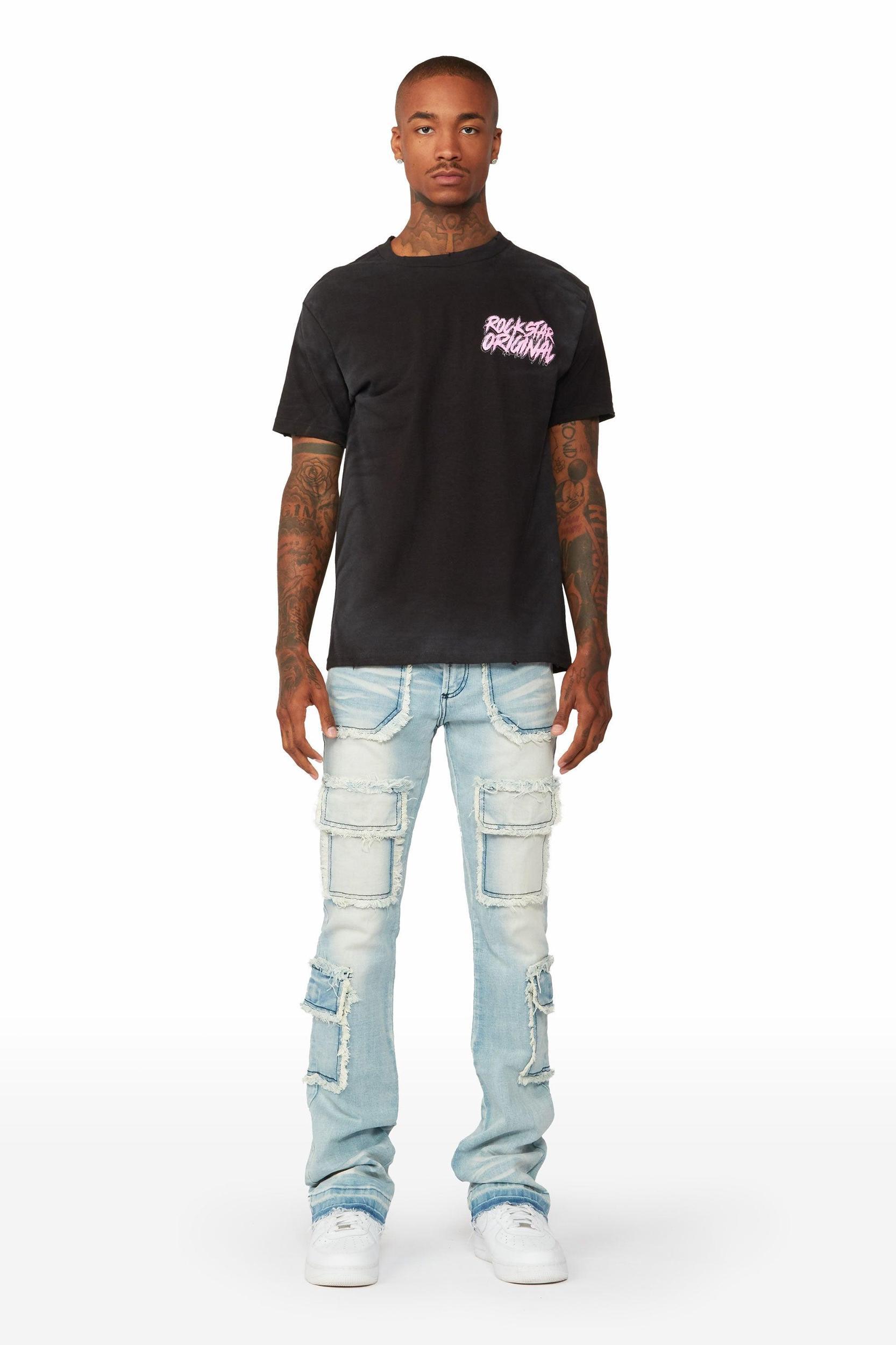 Dastard Black Graphic T-Shirt Male Product Image