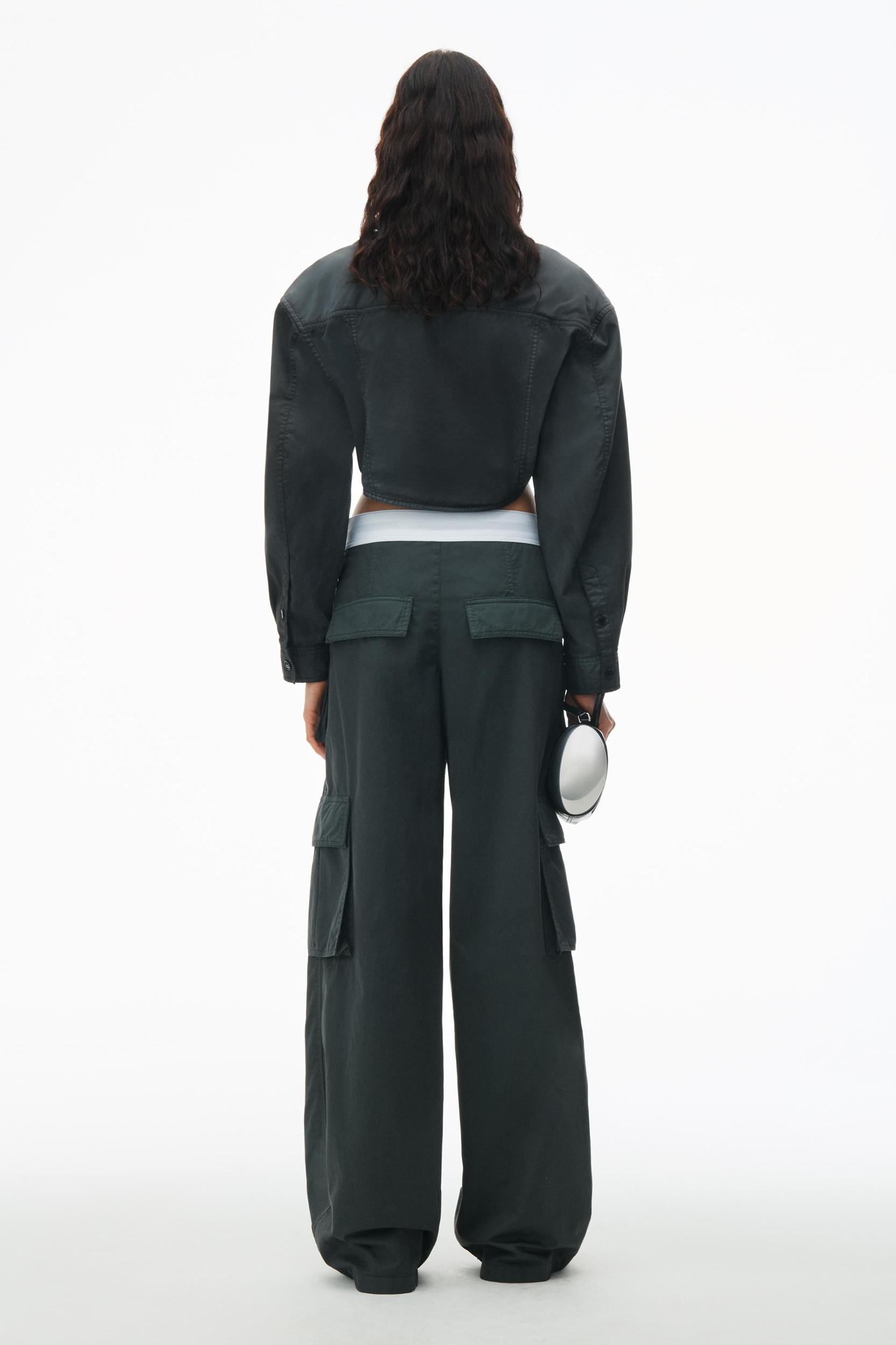 Mid-rise Cargo Rave Pants In Cotton Twill Product Image