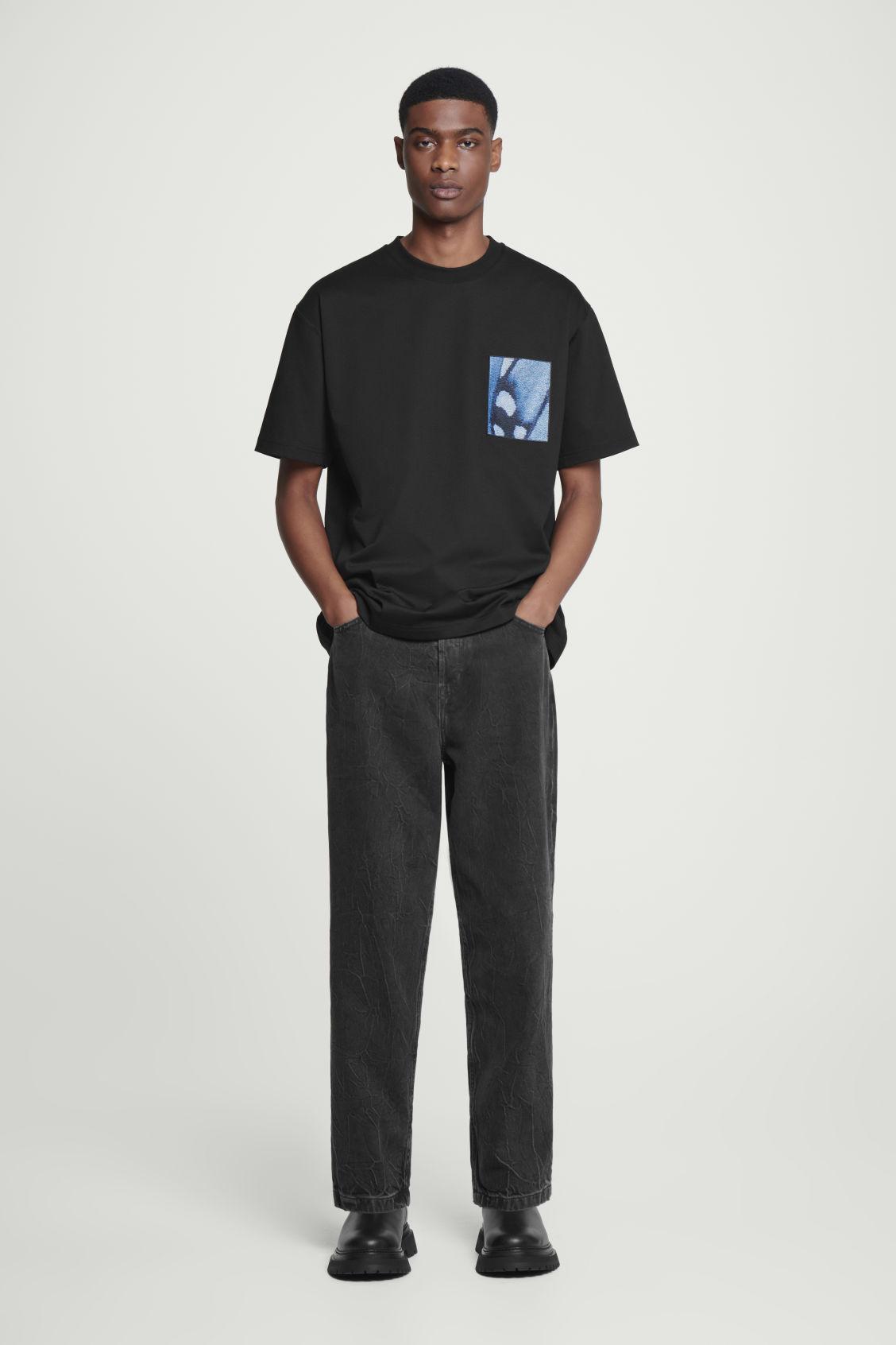 OVERSIZED JACQUARD-PATCH T-SHIRT Product Image