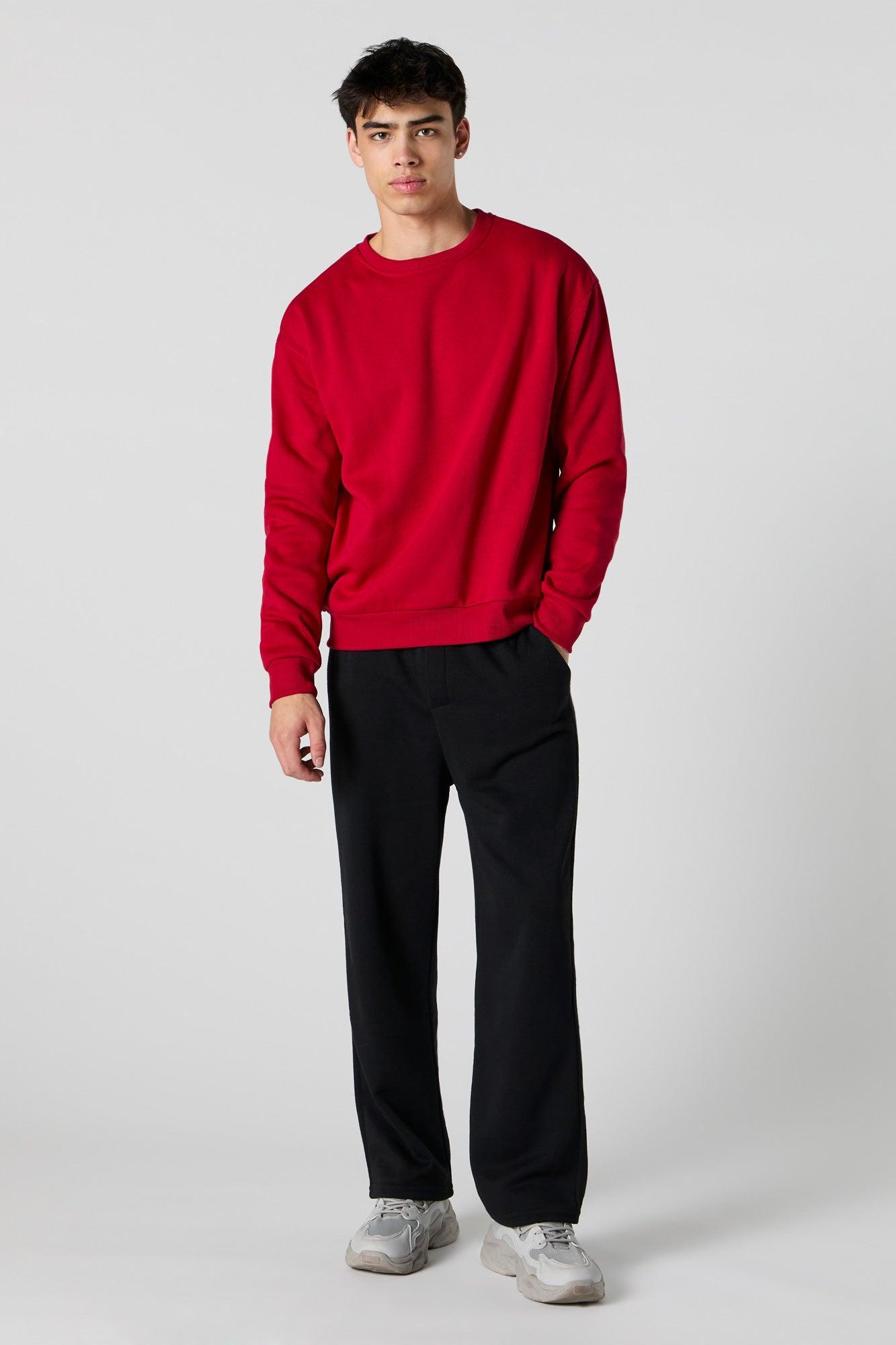 Solid Fleece Sweatshirt Male Product Image