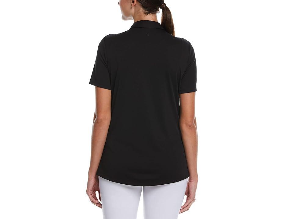 Callaway Short Sleeve Tournament Polo (Caviar) Women's Clothing Product Image