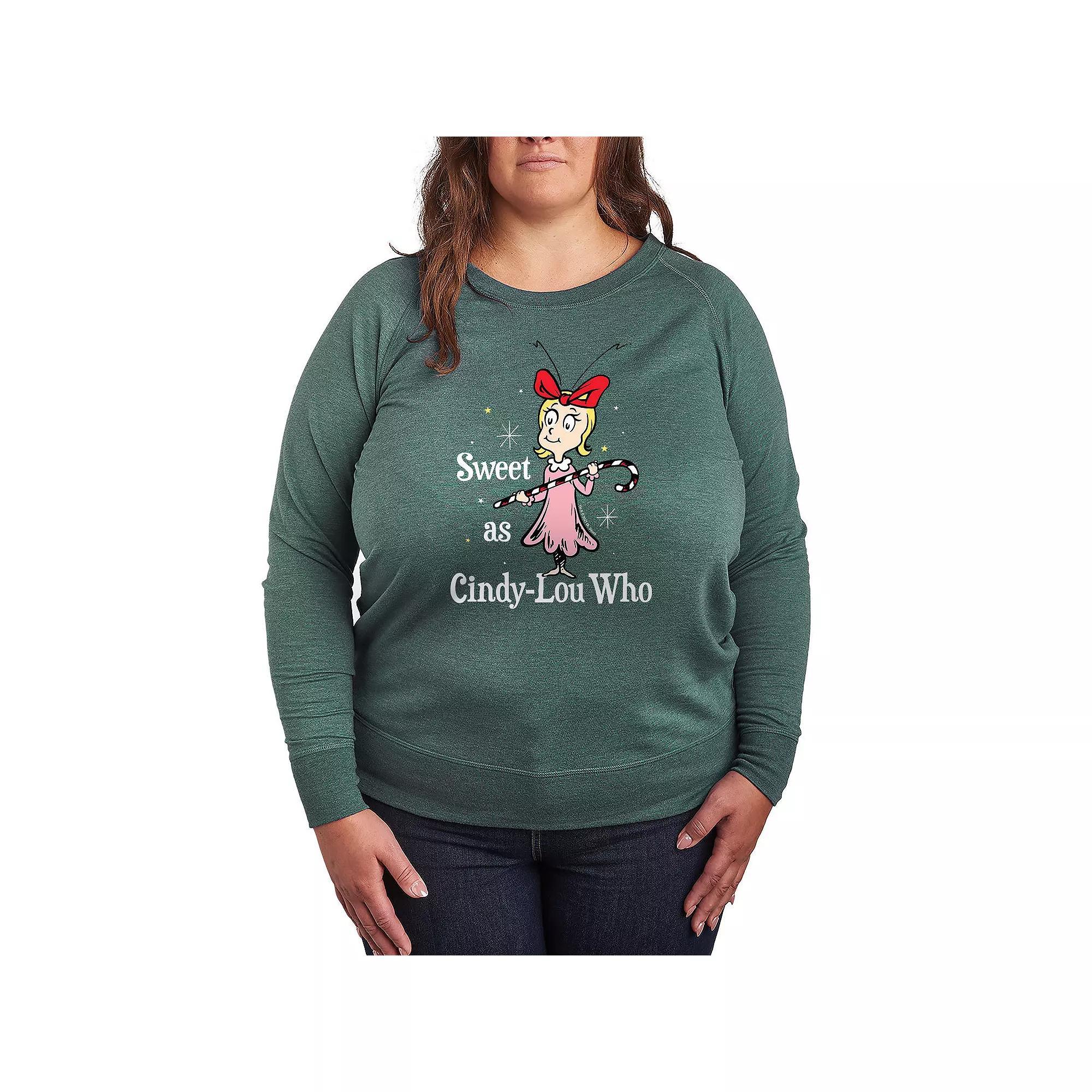 Plus Size Care Bears Halloween Ghoul Squad French Terry Long Sleeve Tee, Womens Product Image