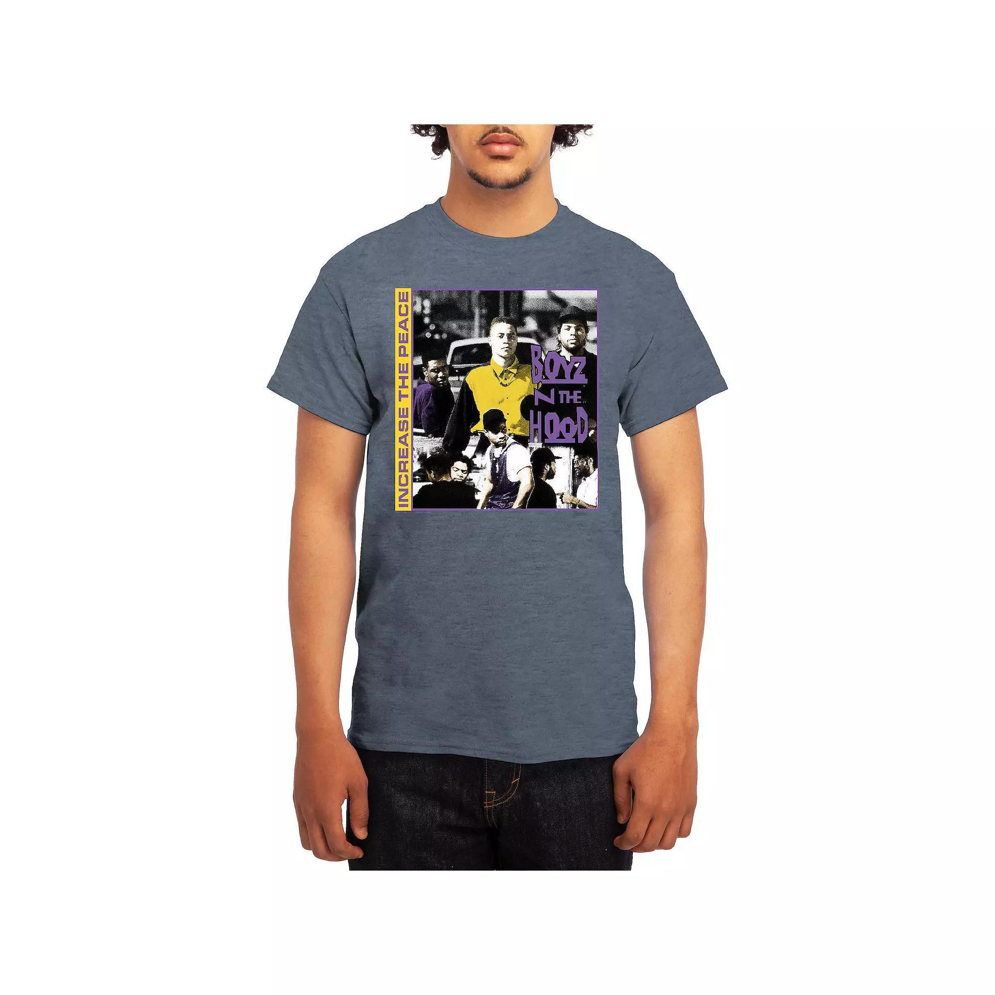 Men's Boyz N' The Hood Increase The Peace Duo-Chrome Graphic Tee, Boy's, Size: Small, Blue Product Image