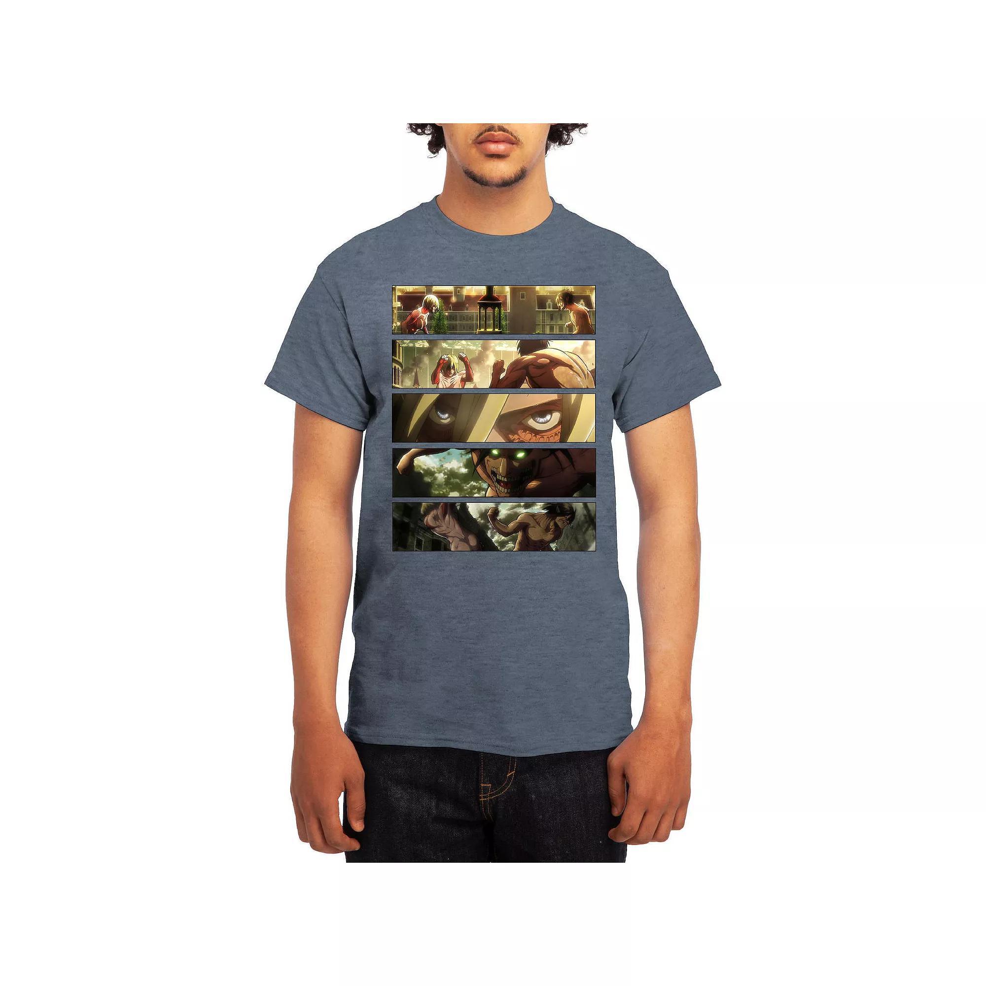 Mens Attack on Titan Battle Titans Full Color Graphic Tee Product Image
