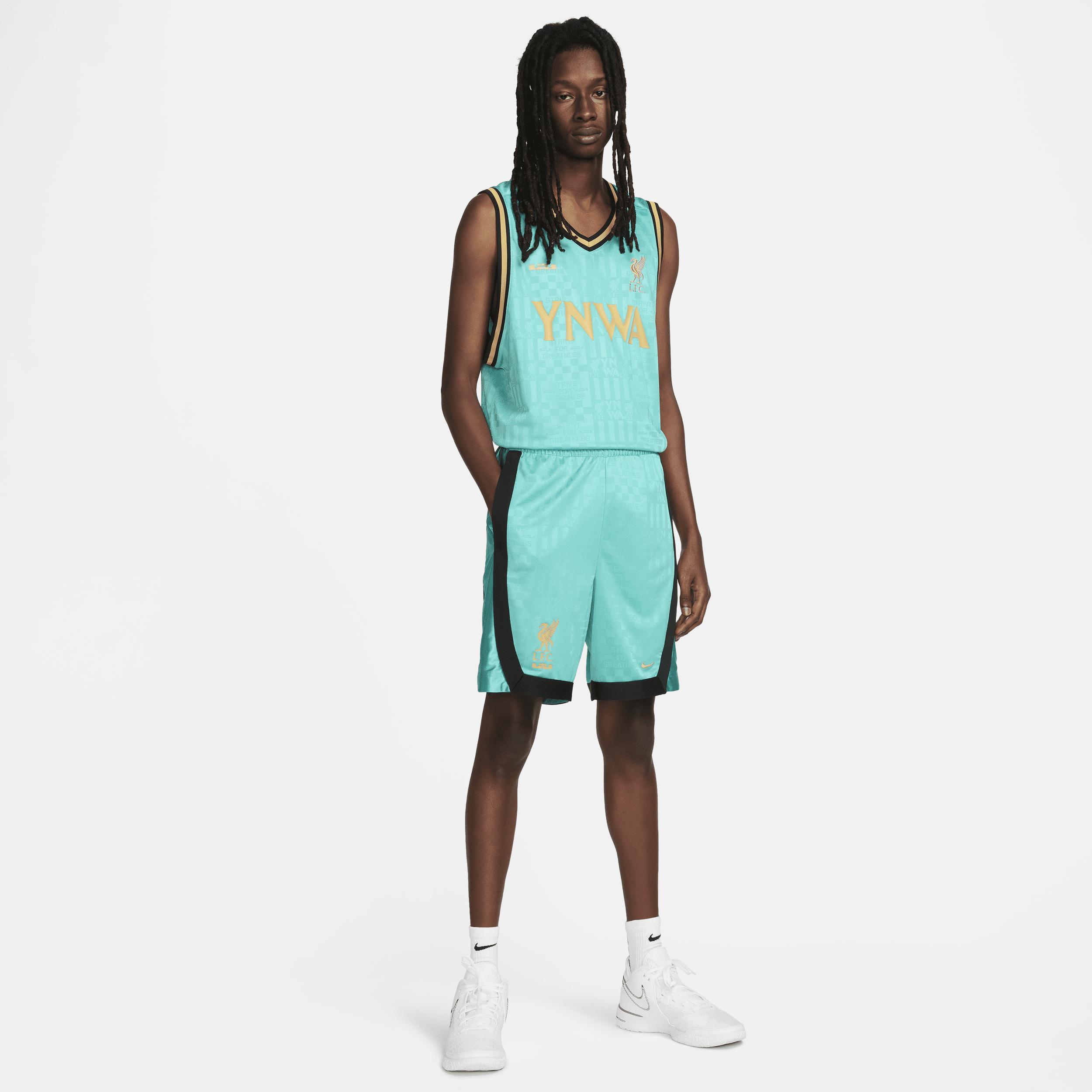 Nike Mens Nike LeBron Dri-FIT DNA 8 Shorts - Mens Washed Teal/Truly Gold Product Image