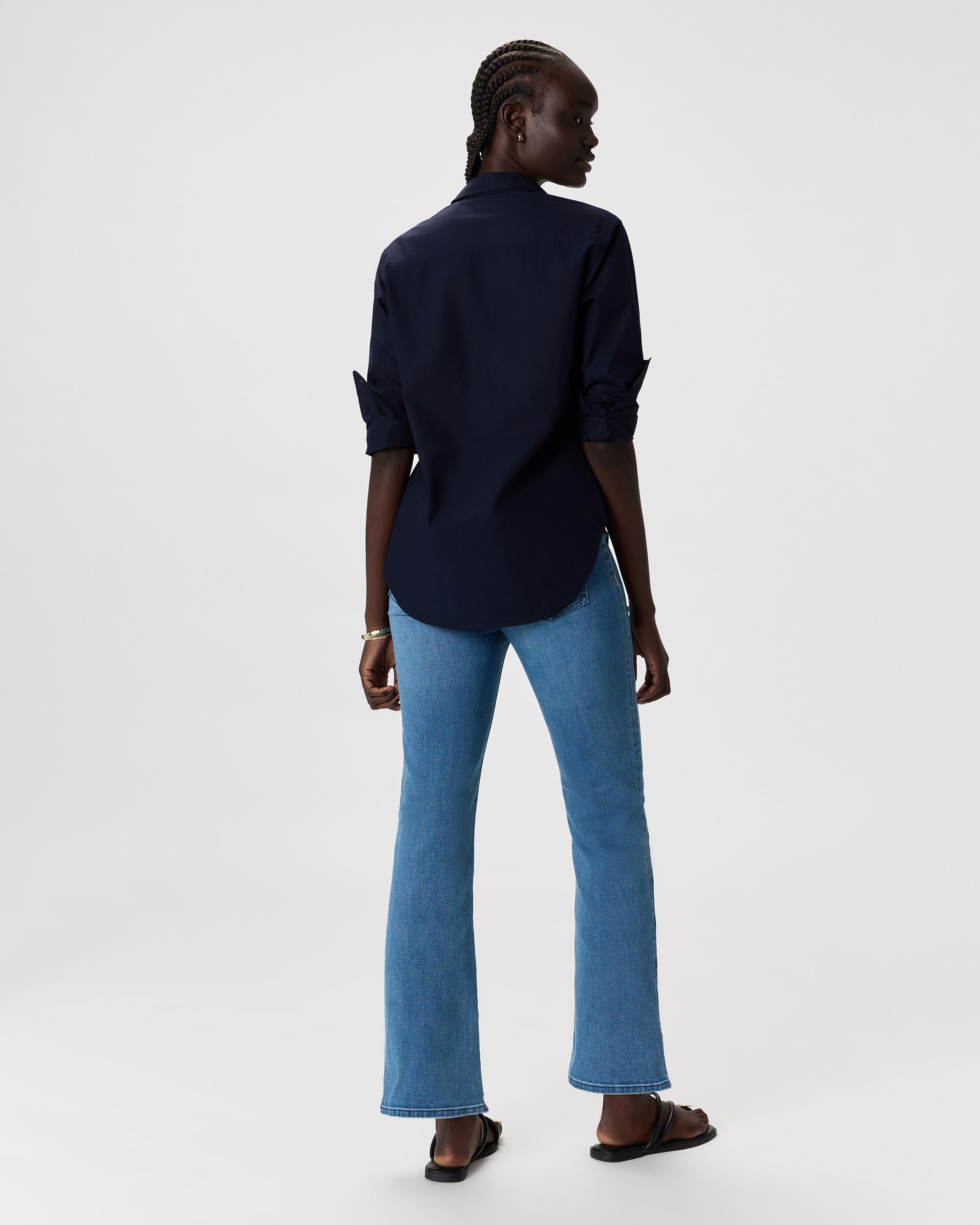 Quince | Women's Nina Stretch Pull-On Kick Flare Jeans Cotton Product Image