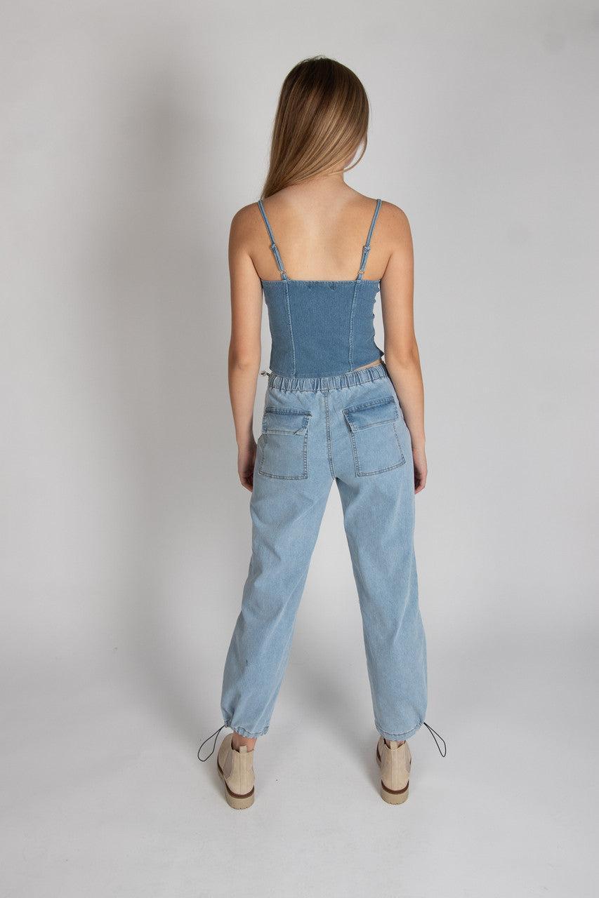 Denim Bustier Top Product Image