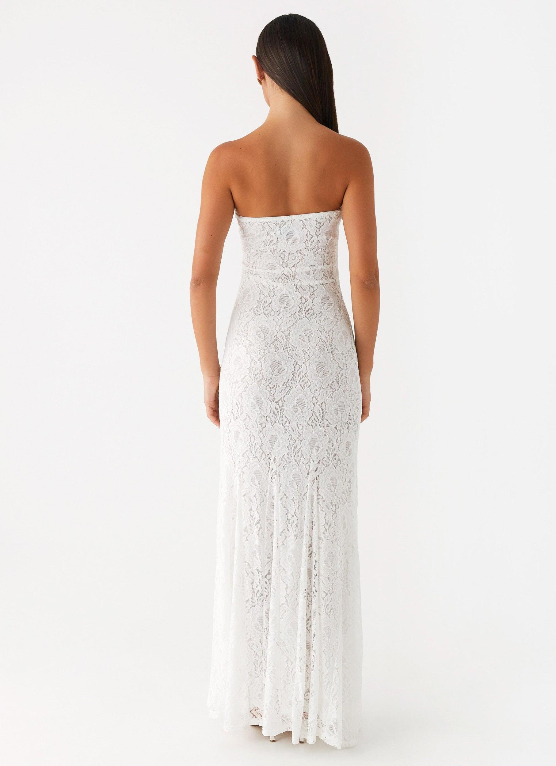 Lolita Lace Maxi Dress - Ivory Product Image