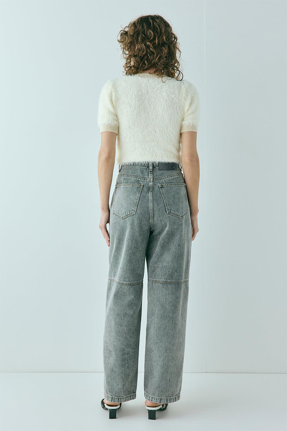 Zora Denim Jeans Washed Grey Product Image