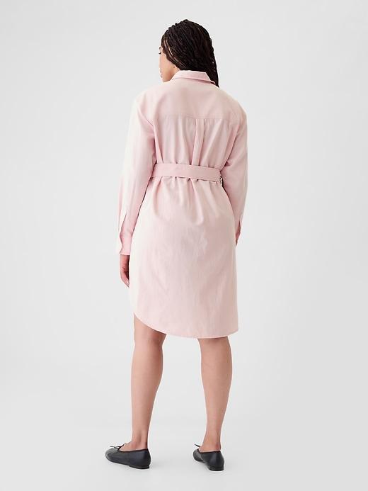 Organic Cotton Oxford Mini Shirtdress Product Image