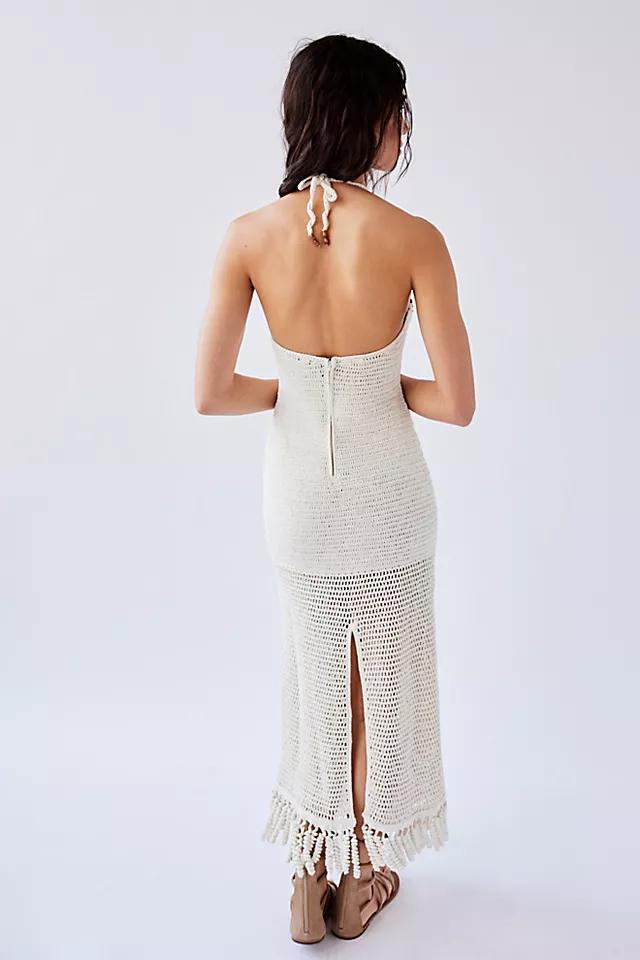 The Wolf Gang Ottavio Crochet Midi Dress Product Image