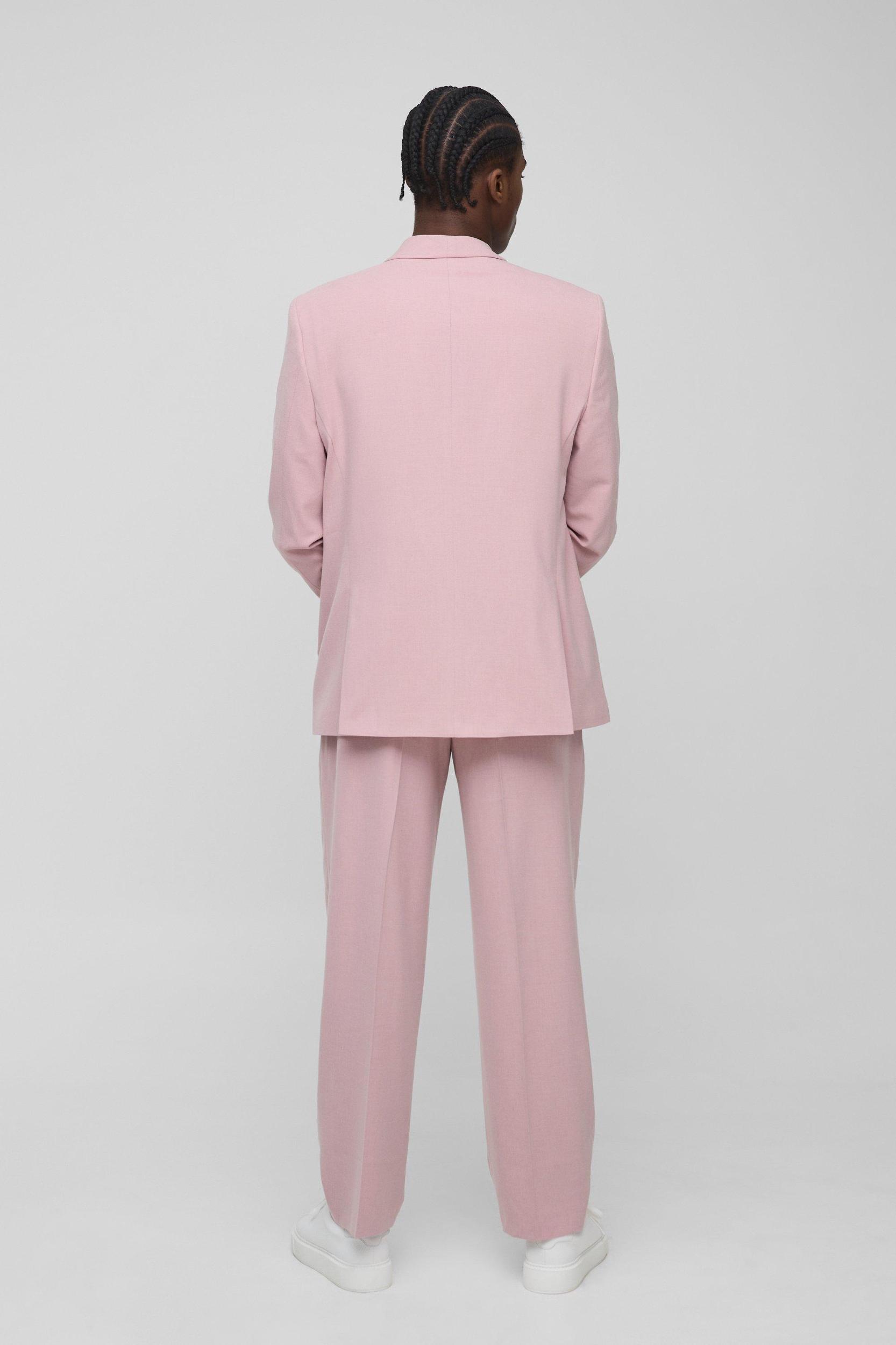 Straight Fit Asymmetrical Detail Suit Jacket | boohooMAN USA Product Image