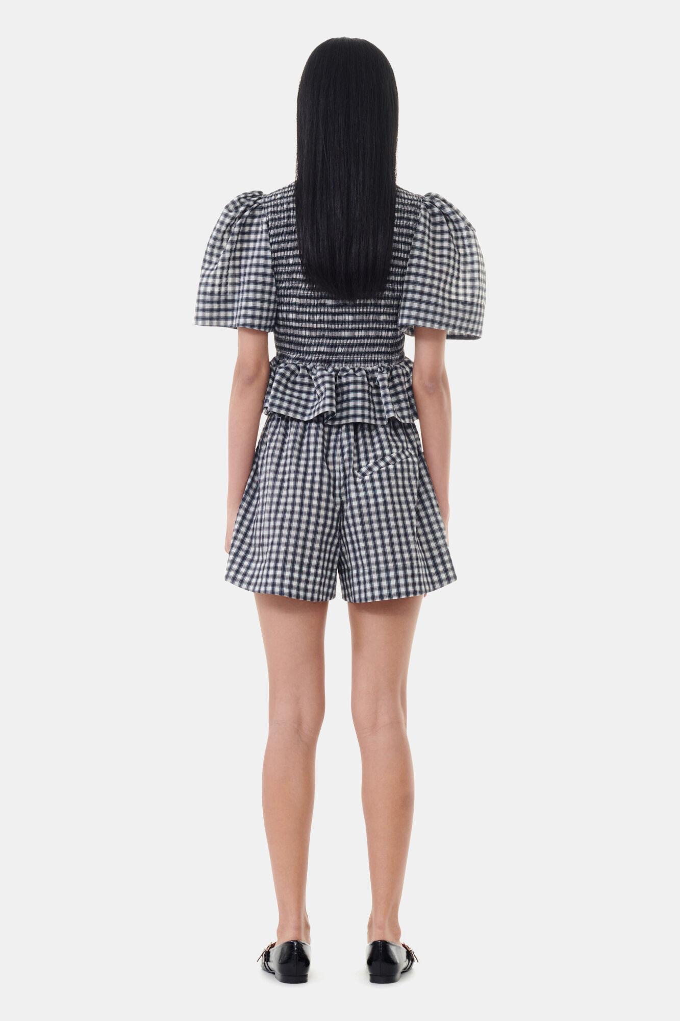 Seersucker Check Elasticated Shorts Product Image