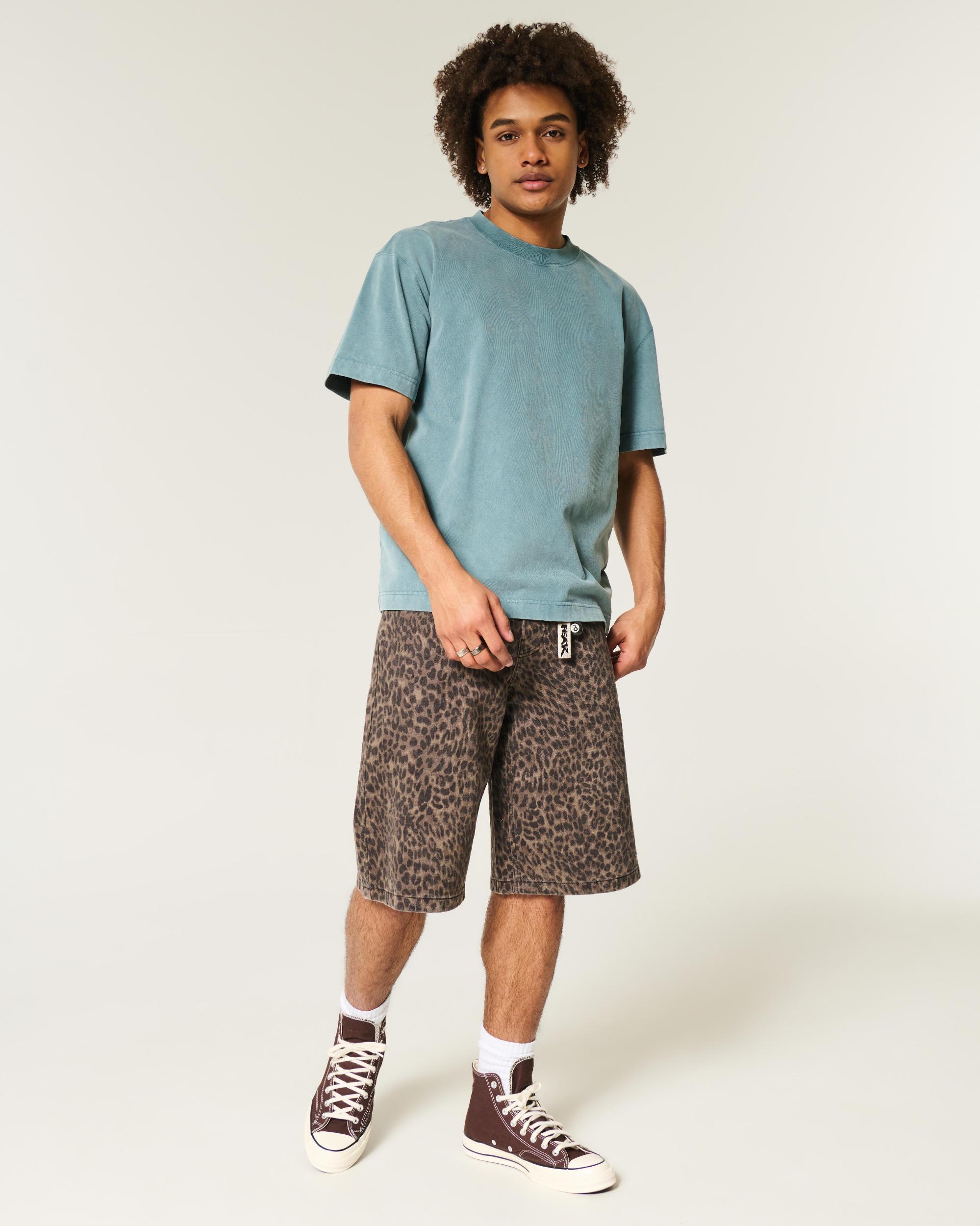 Boxy Heavyweight Washed Crew T-Shirt Product Image