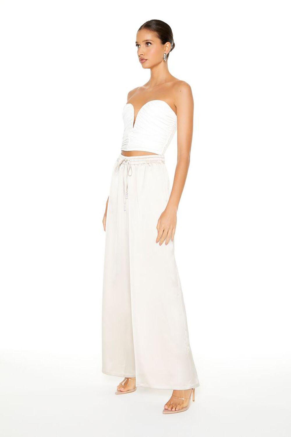 Satin Beaded Palazzo Pants | Forever 21 Product Image
