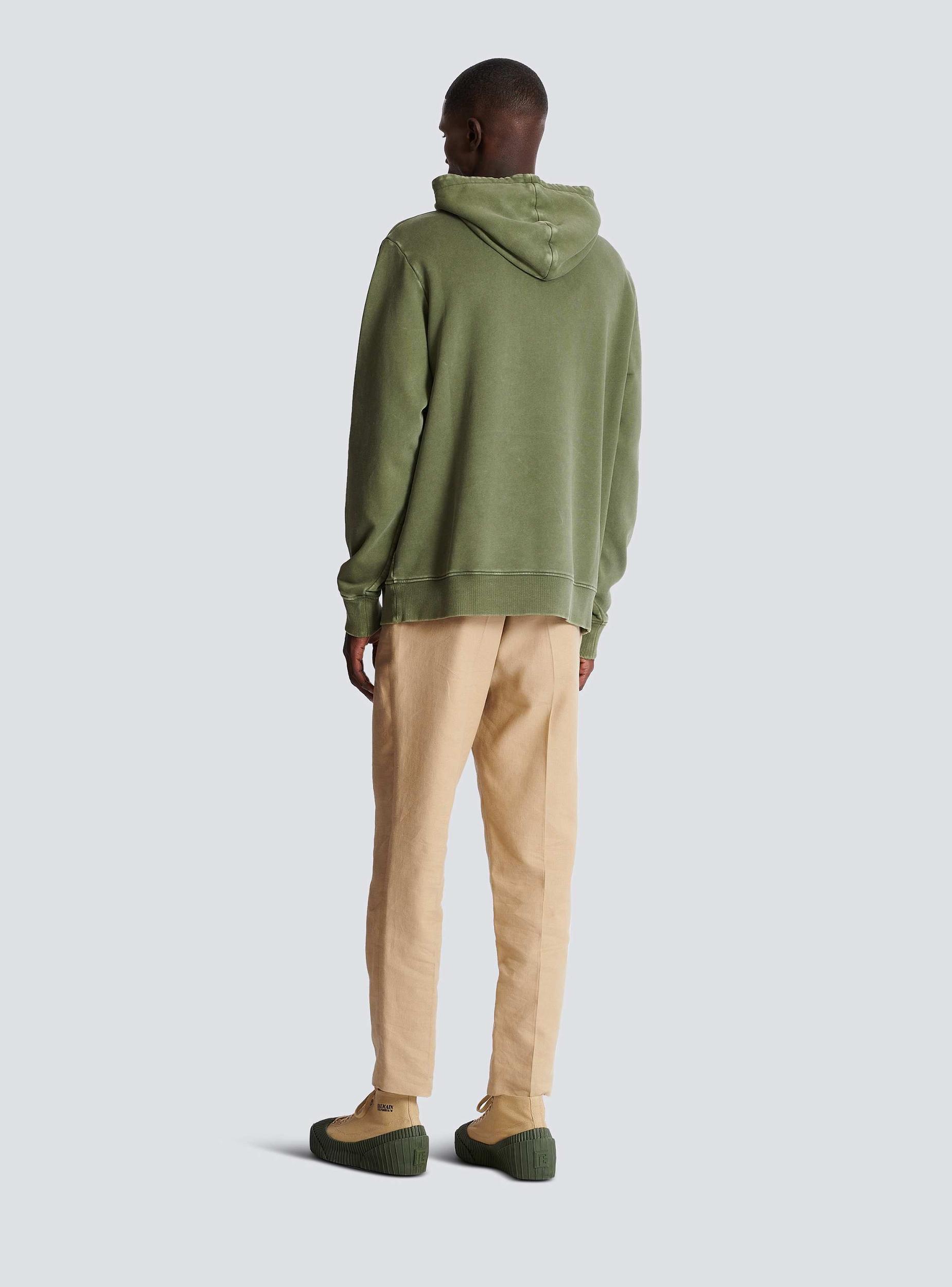 Vintage Balmain embroidered hoodie Product Image