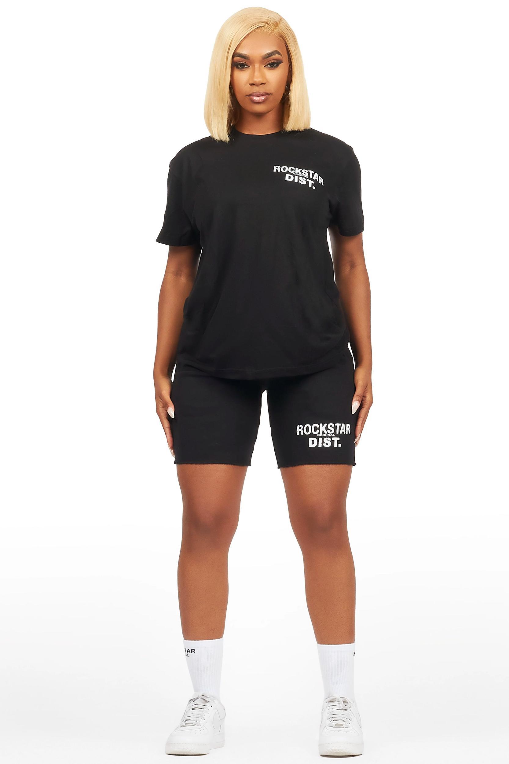 Ernia Black T-Shirt Short Set Female Product Image