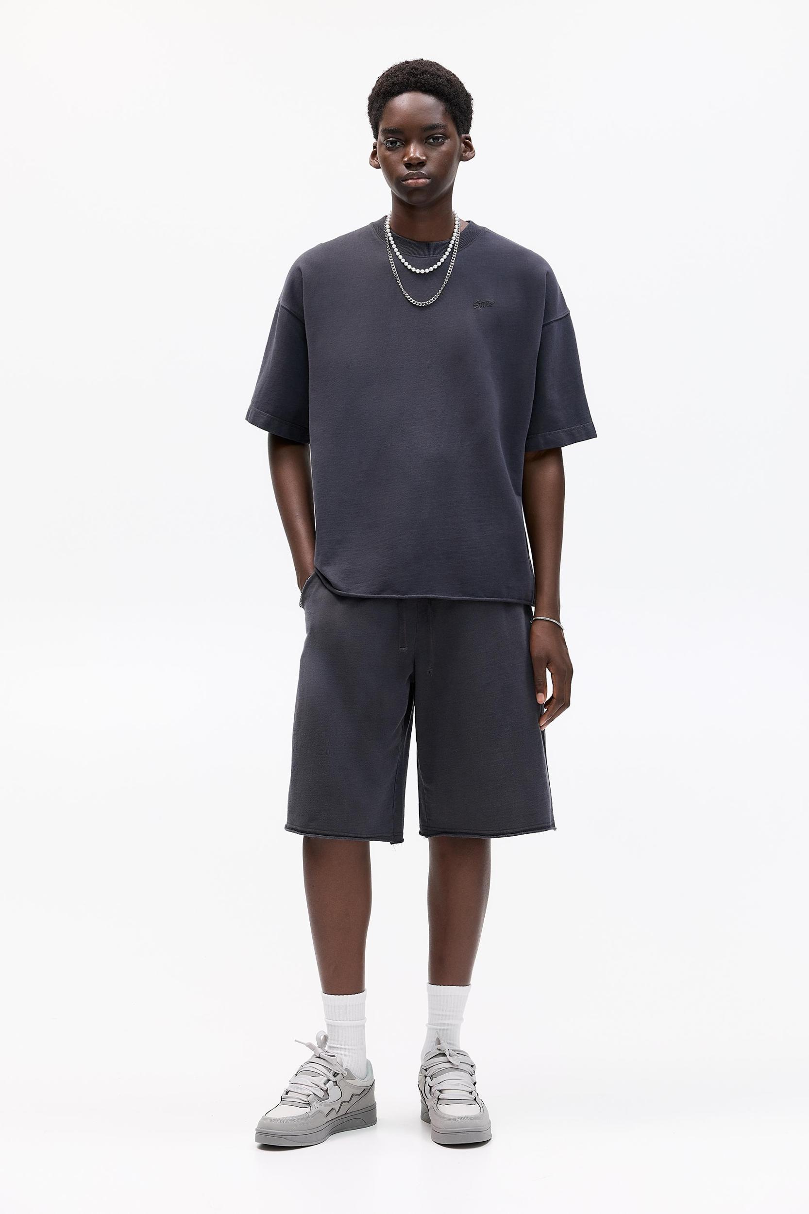 Baggy Bermuda sweat shorts Product Image