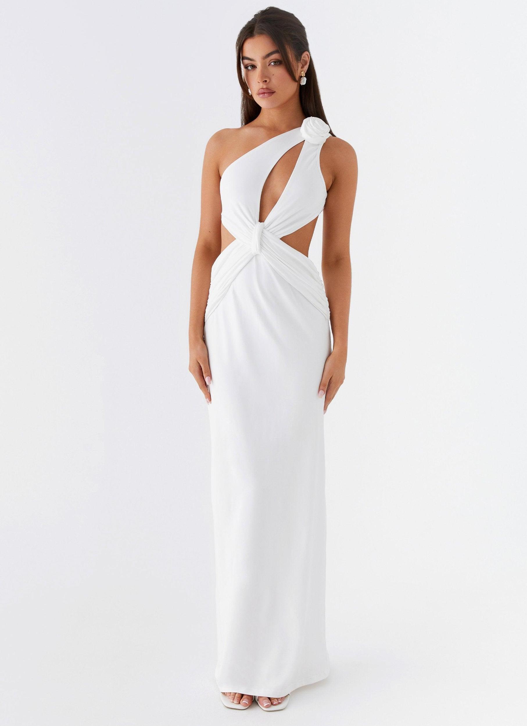 Lovesome Rosa Maxi Dress - White Product Image