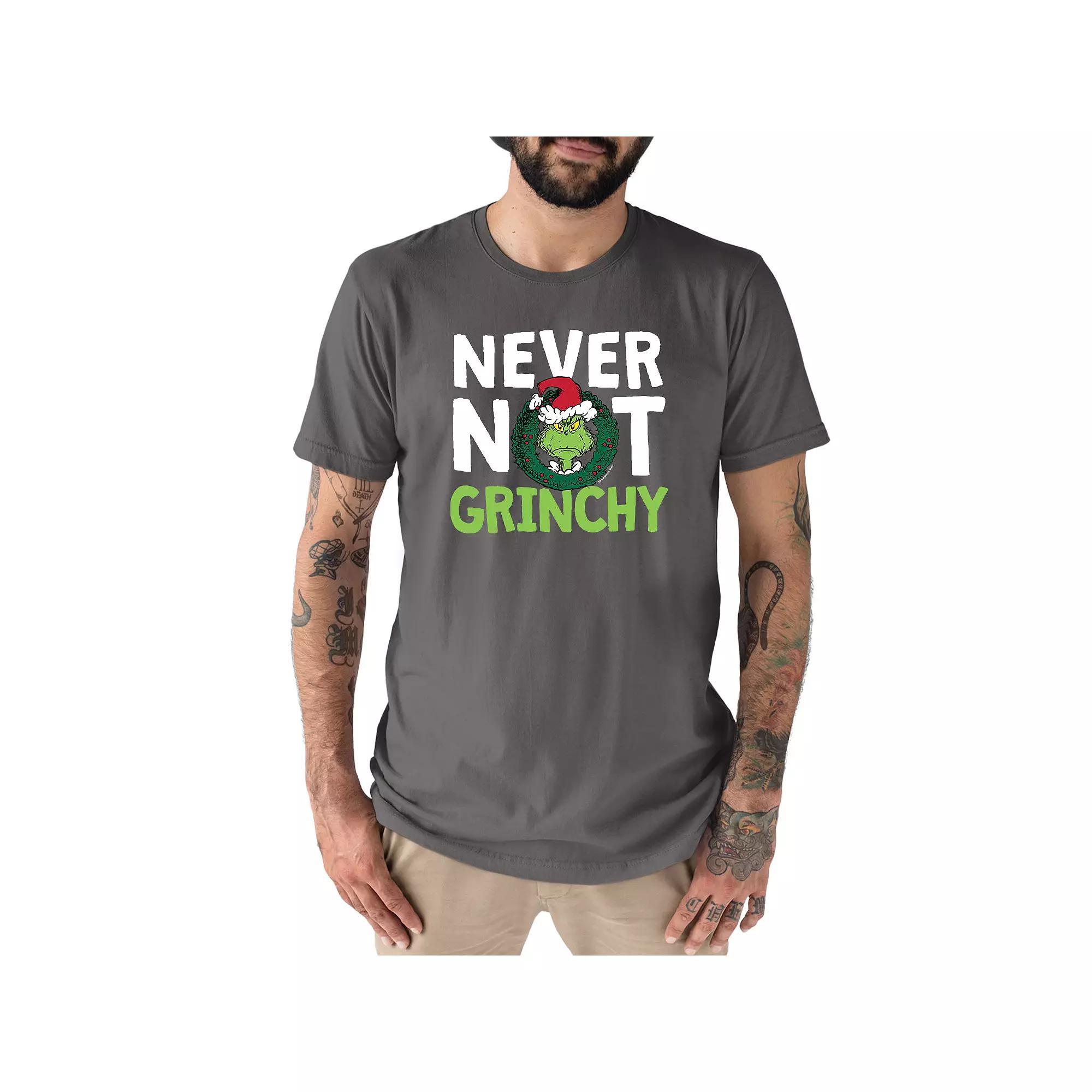 Men's Dr. Seuss The Grinch "Never Not Grinchy" Tee, Size: XL, Blue Product Image