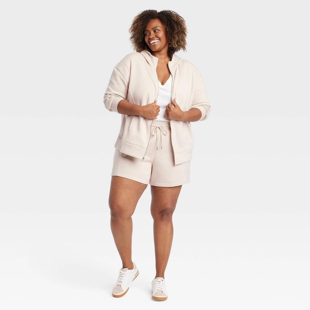 Women's Leisure Zip-Up Hooded Sweatshirt - Ava & Viv™ Product Image