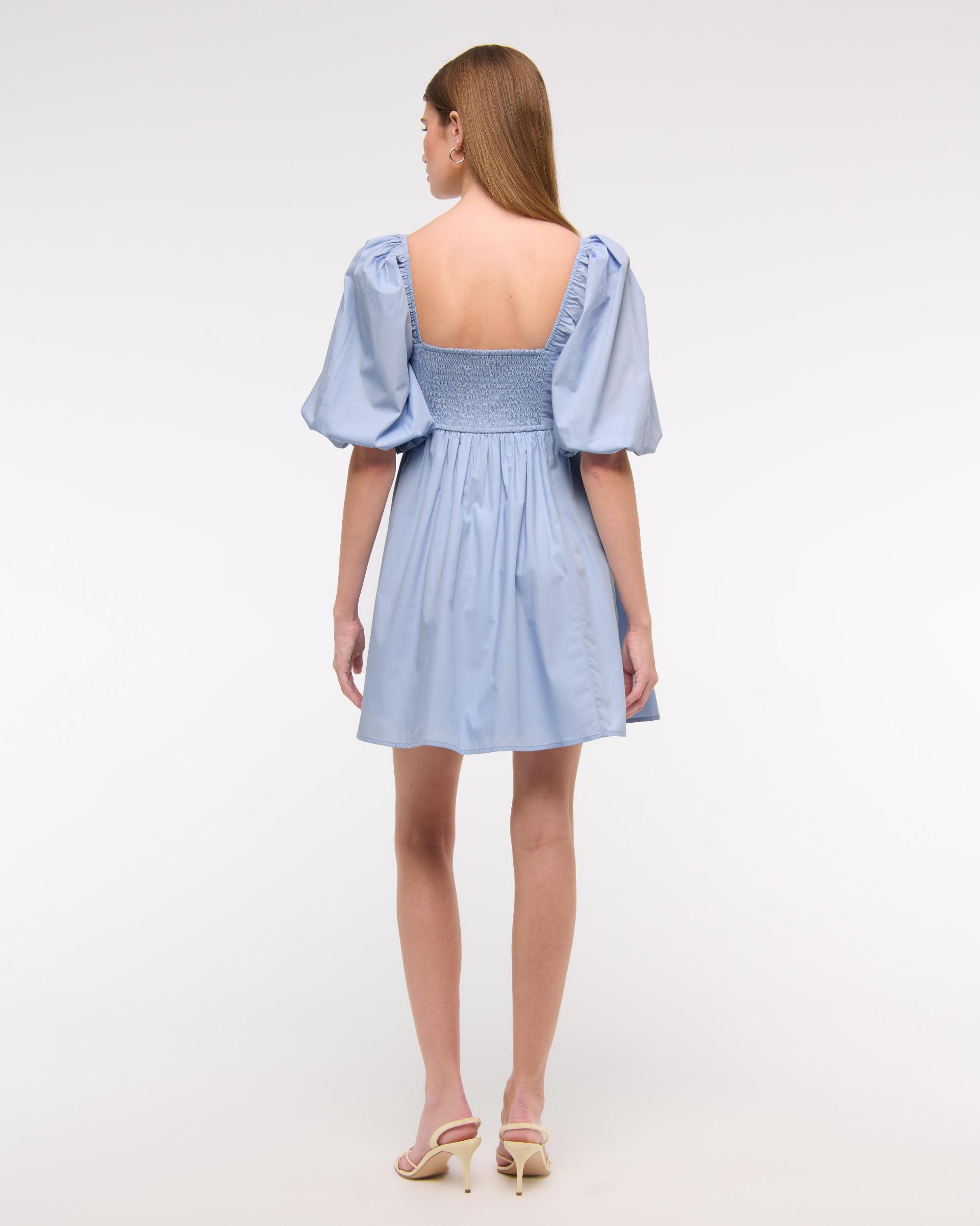 Emerson Poplin Puff Sleeve Mini Dress Product Image