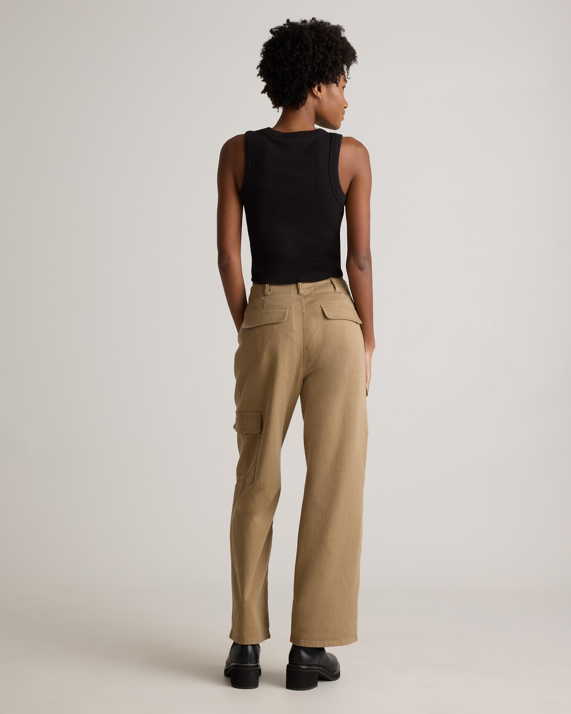 Quince | Women's Micro-Rib Cropped Cutaway Tank Top Size XL, Organic Cotton Product Image