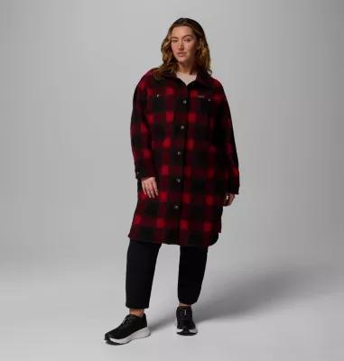 Columbia Womens Wildest Venture Long Fleece Coat - Plus Size- Product Image