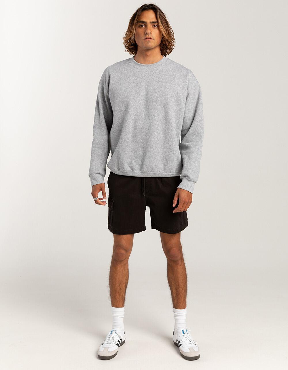RSQ Mens Cargo Twill Pull On Shorts - BLACK Product Image