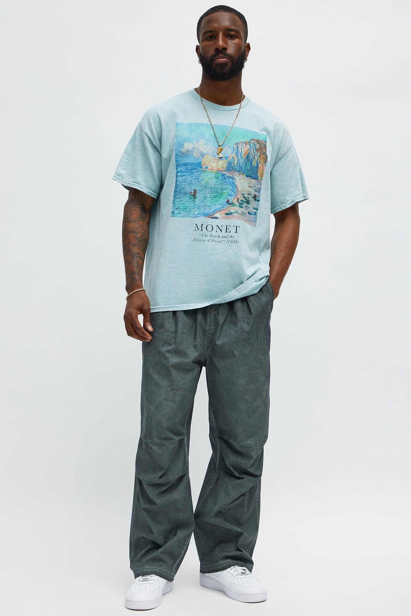 Baggy Hit Below The Belt Pants - Slate Grey Product Image