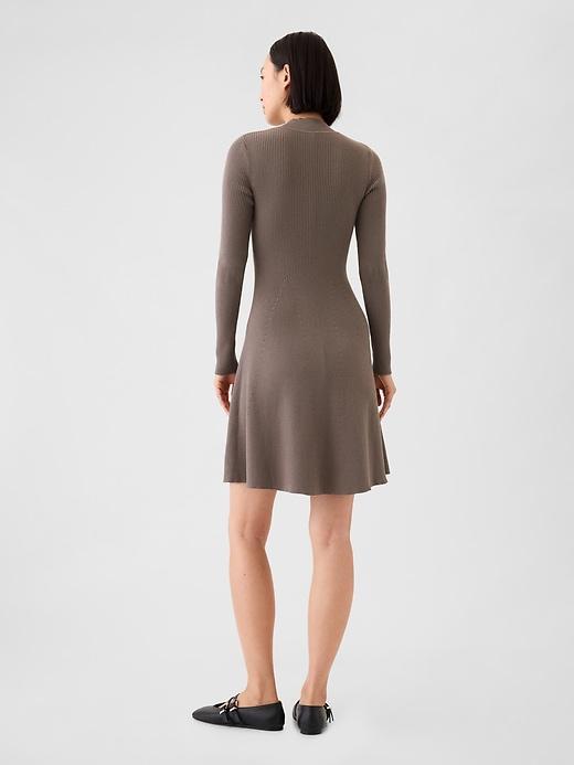 Mockneck Rib Mini Sweater Dress Product Image